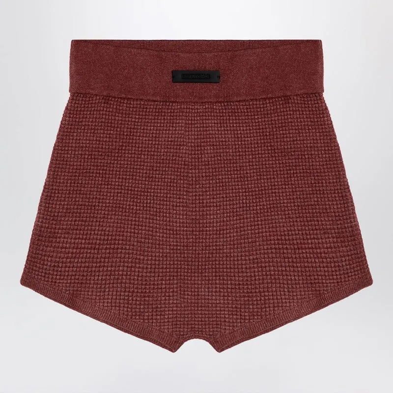 Fear of God Essentials Burgundy Honeycomb Short sold by Lord & Taylor