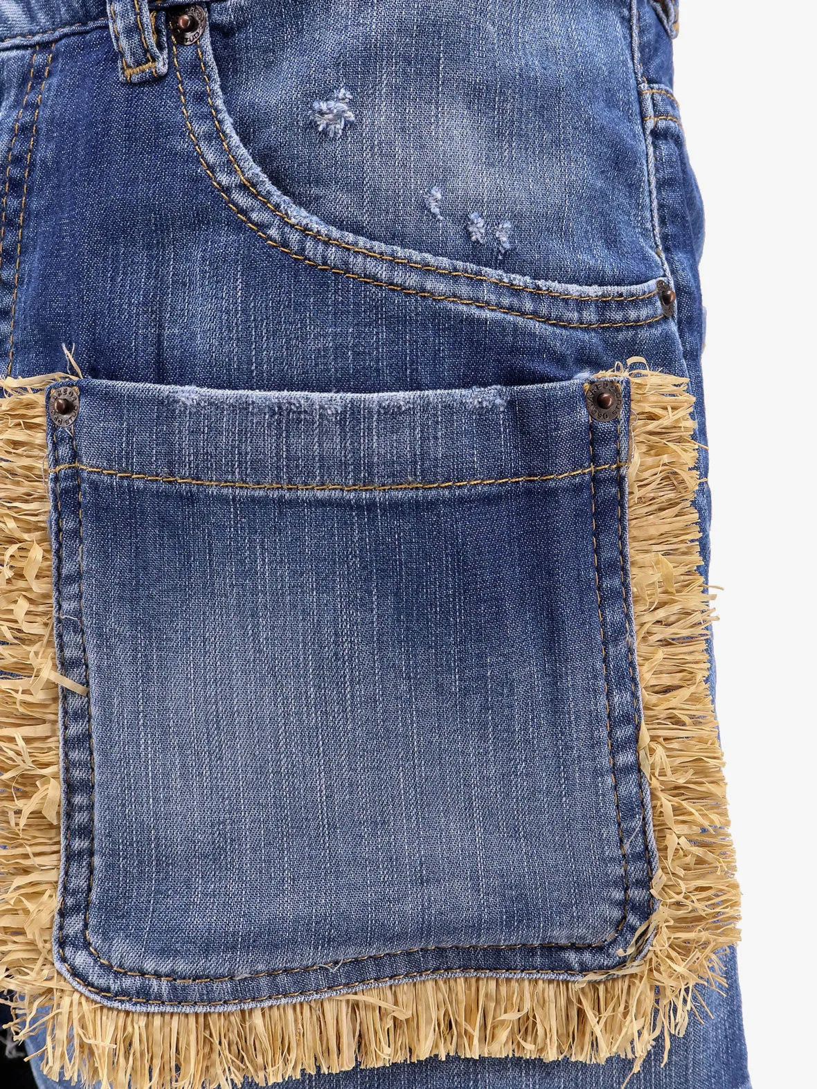 Dsquared2 summer lovers denim shorts sold by Lord & Taylor product image thumbnail 3