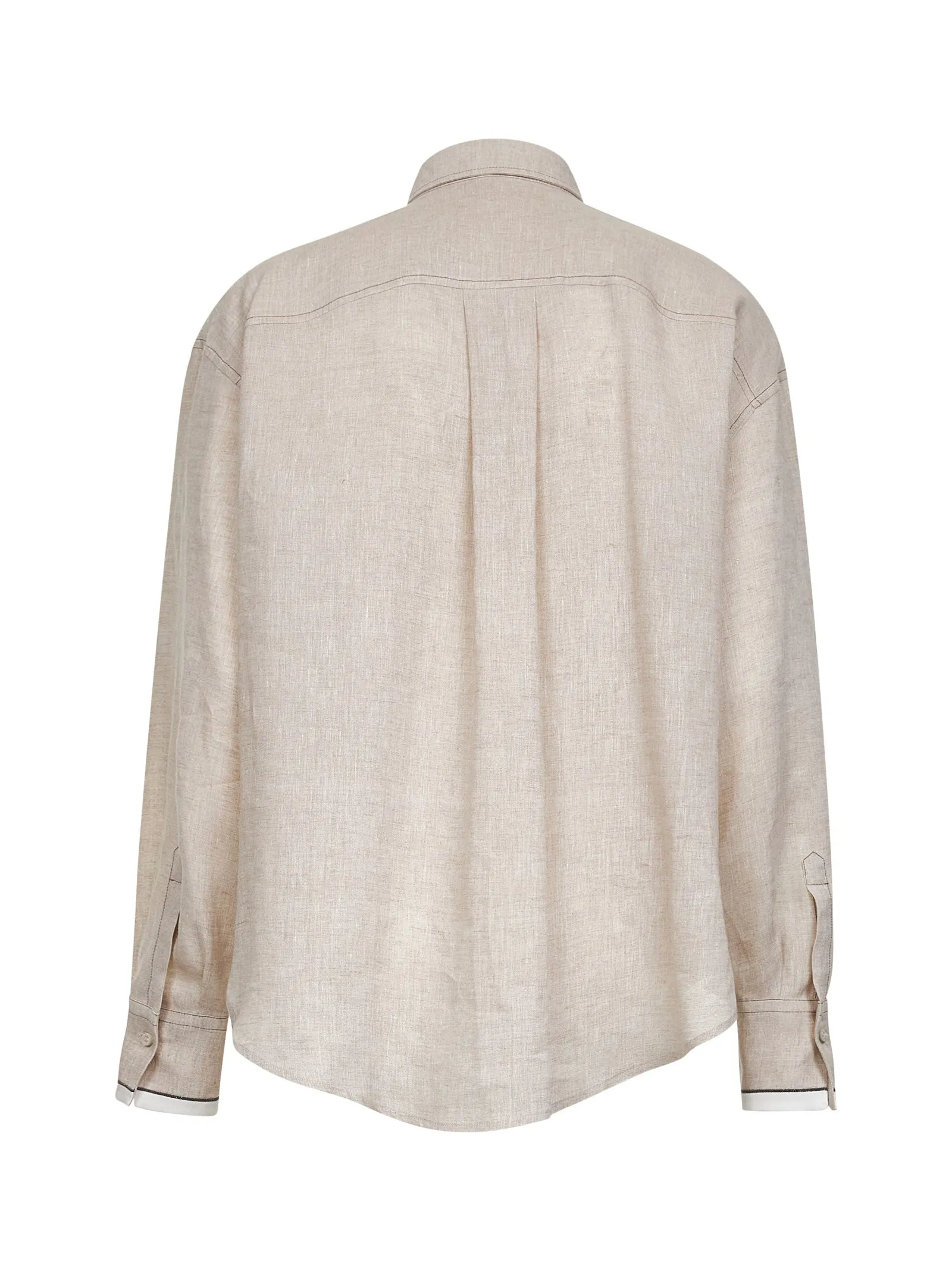 Beige Linen Monili Shirt sold by Lord & Taylor product image thumbnail 2