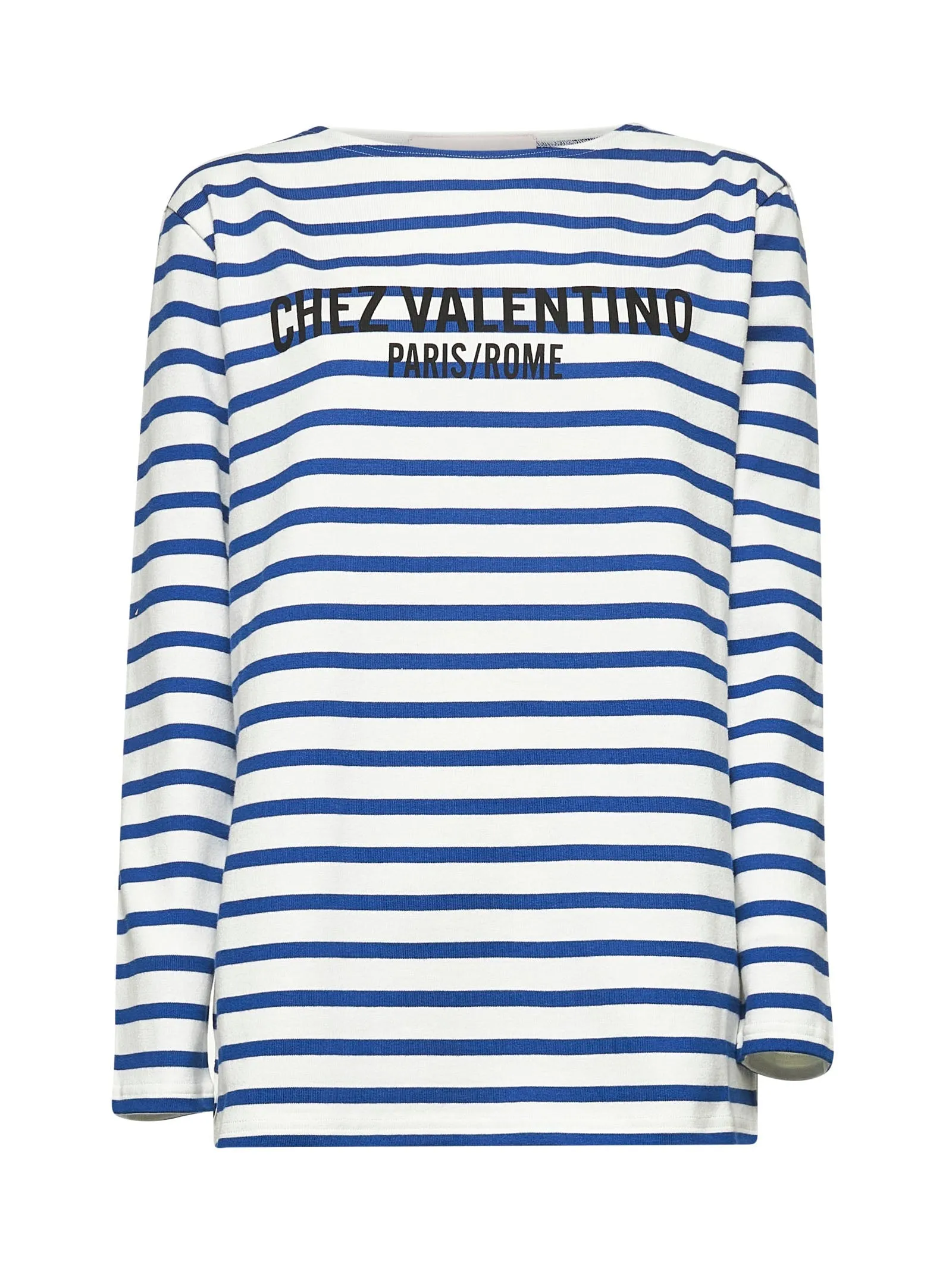 Chez Valentino Striped Cotton T-Shirt sold by Lord & Taylor