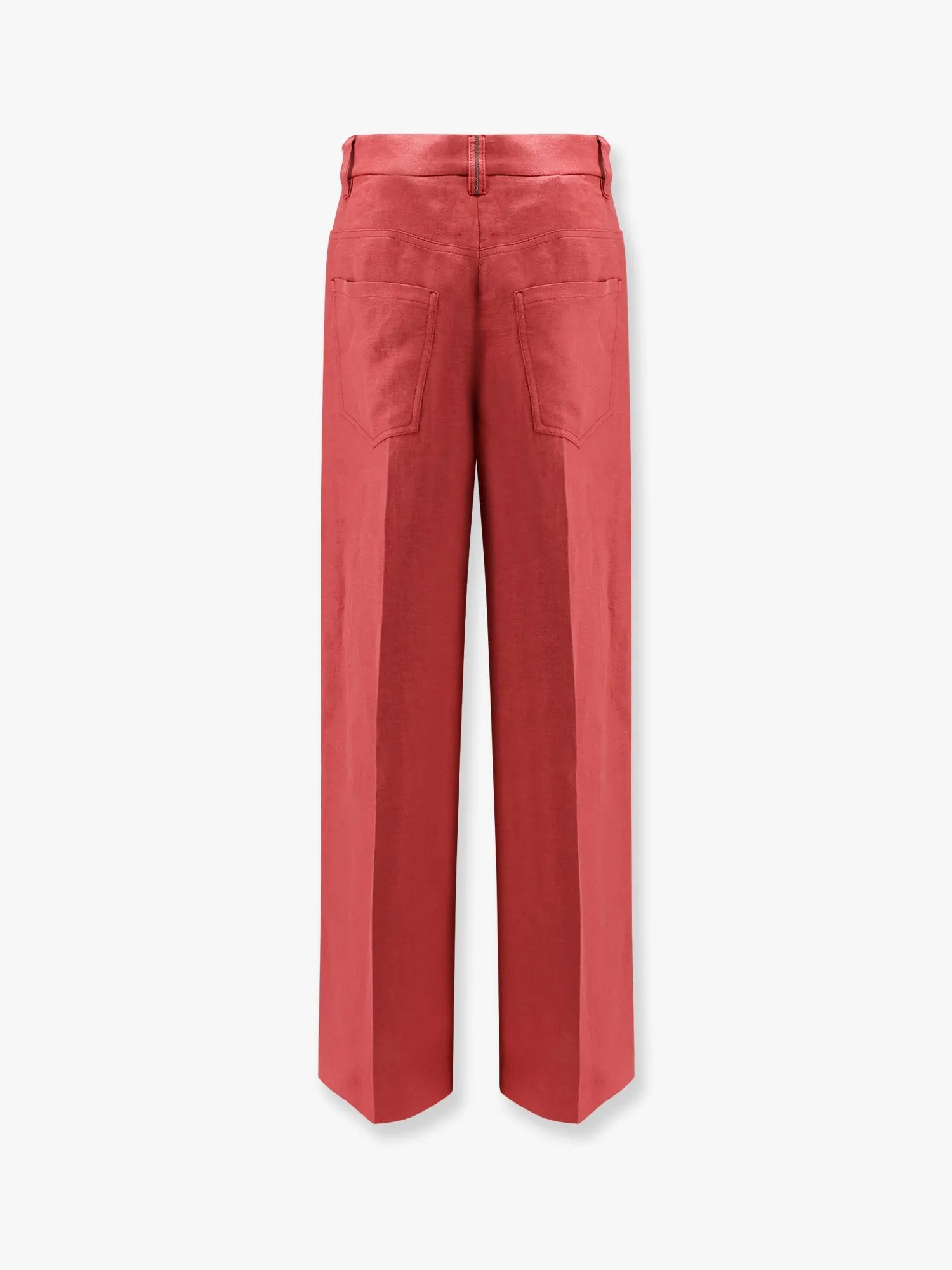Hemp and linen trousers with monili detail sold by Lord & Taylor product image thumbnail 4