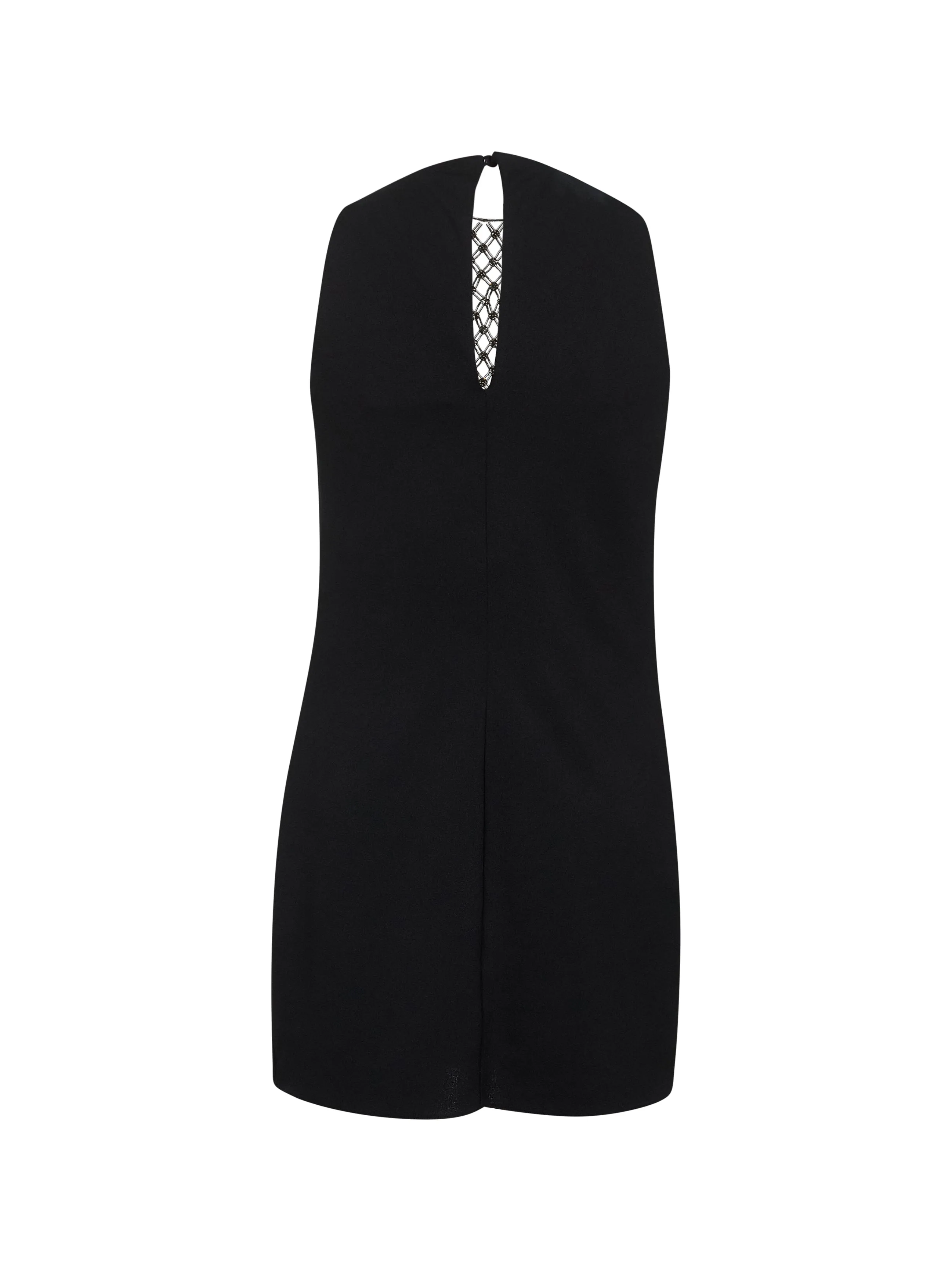 Black Sablè Mini Dress with Embroidered Neckline sold by Lord & Taylor product image thumbnail 2