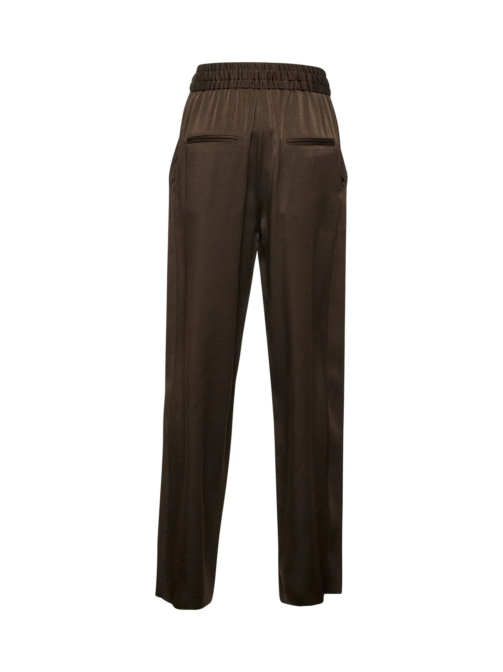 Brown Satin Kendry Trousers sold by Lord & Taylor product image thumbnail 2