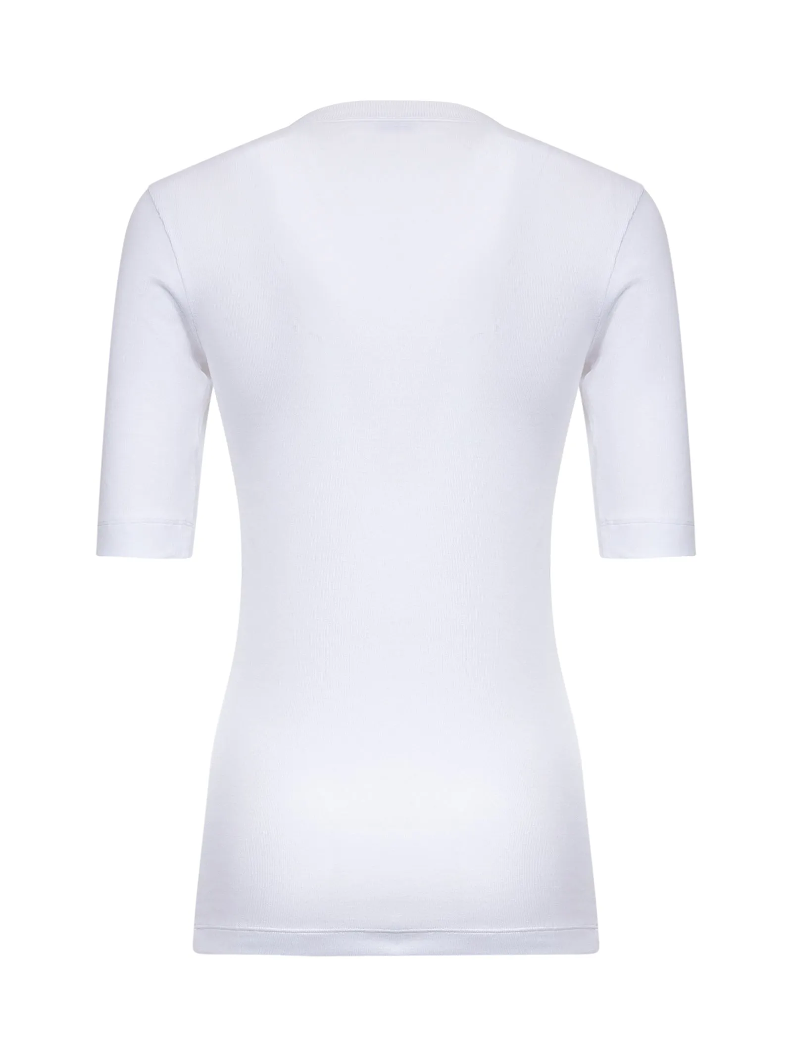 White Ribbed Jersey T-Shirt with Precious Insert sold by Lord & Taylor product image thumbnail 2