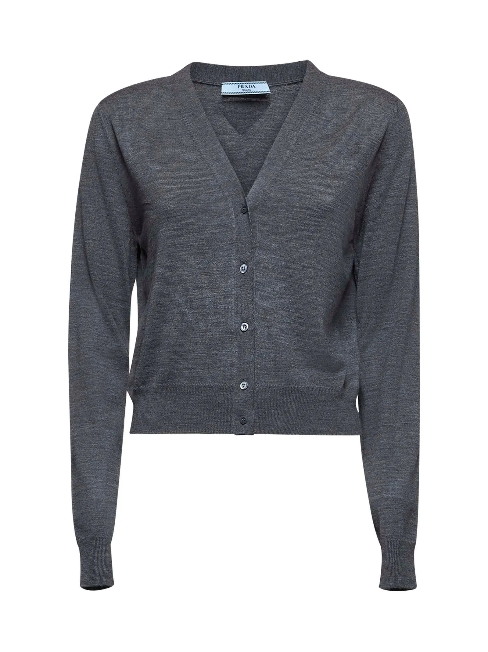 Grey Virgin Wool Cardigan sold by Lord & Taylor