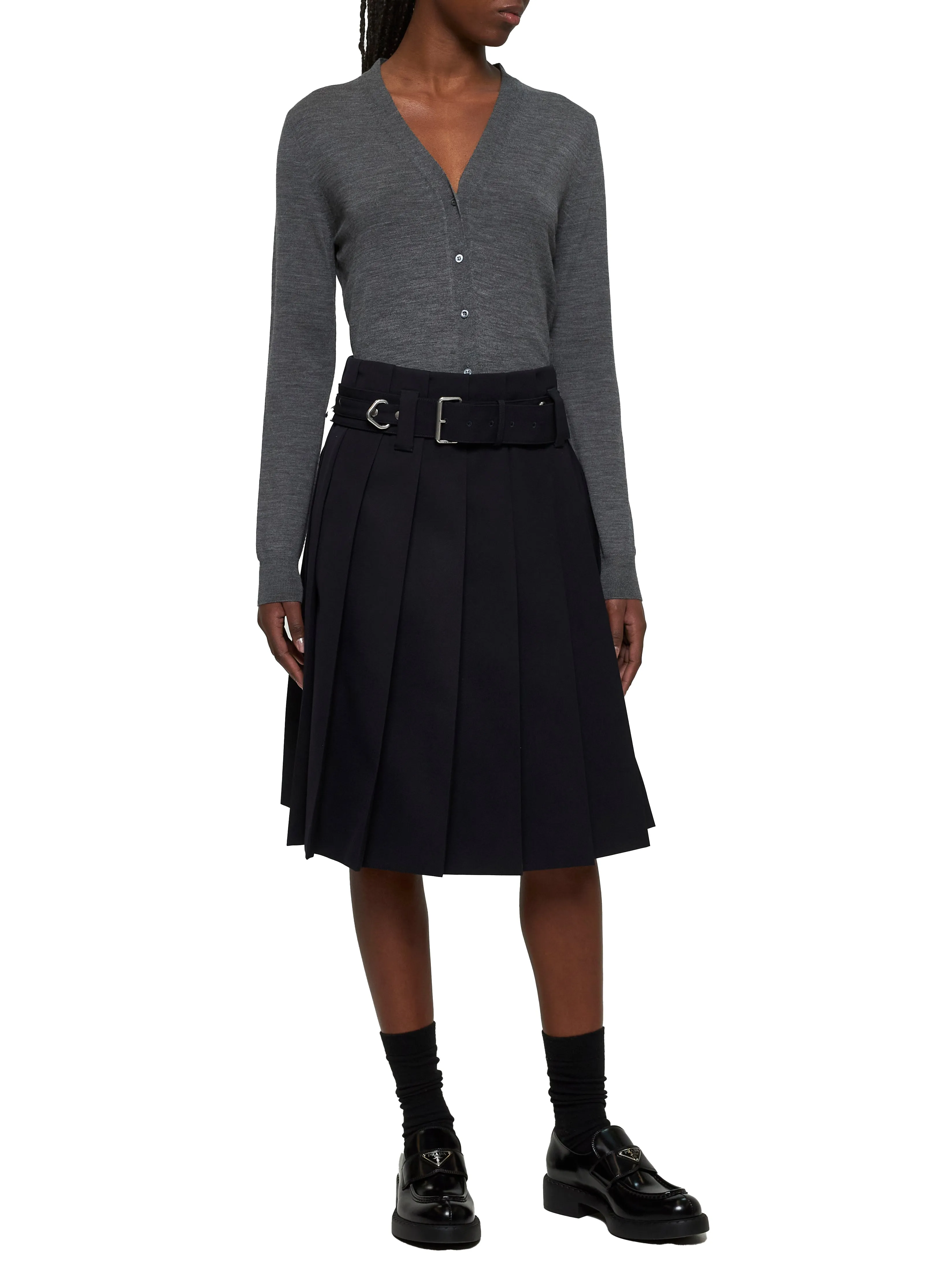 Grey Virgin Wool Cardigan sold by Lord & Taylor product image thumbnail 2