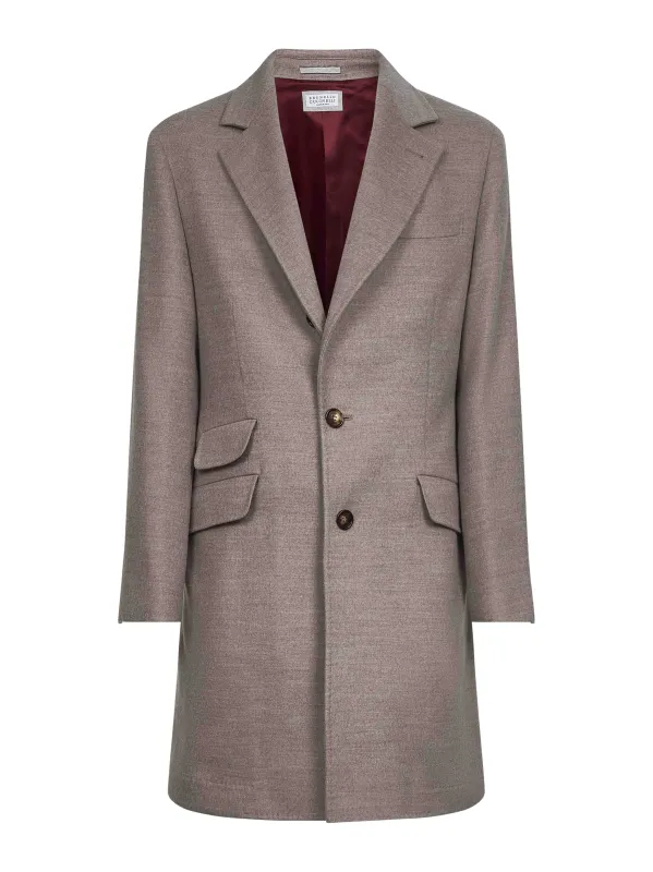 Clay Wool Single-Breasted Coat sold by Lord & Taylor
