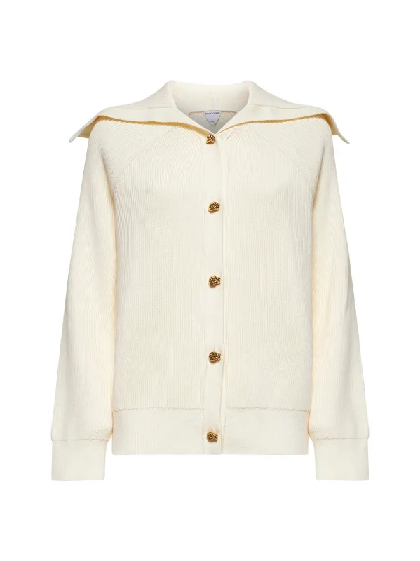 Ivory Ribbed Knit Cardigan sold by Lord & Taylor