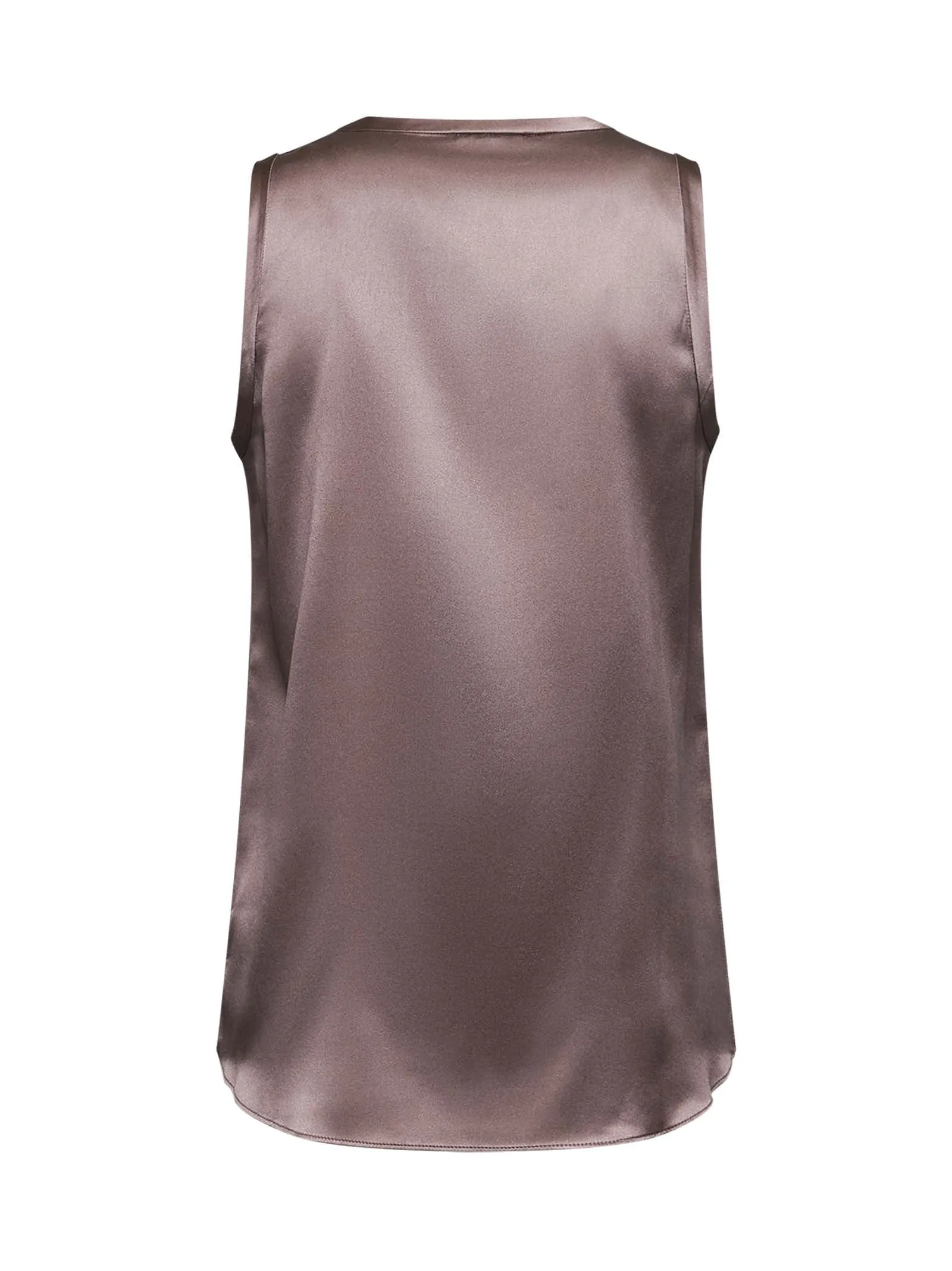 Brown Satin Reversible Top sold by Lord & Taylor product image thumbnail 3