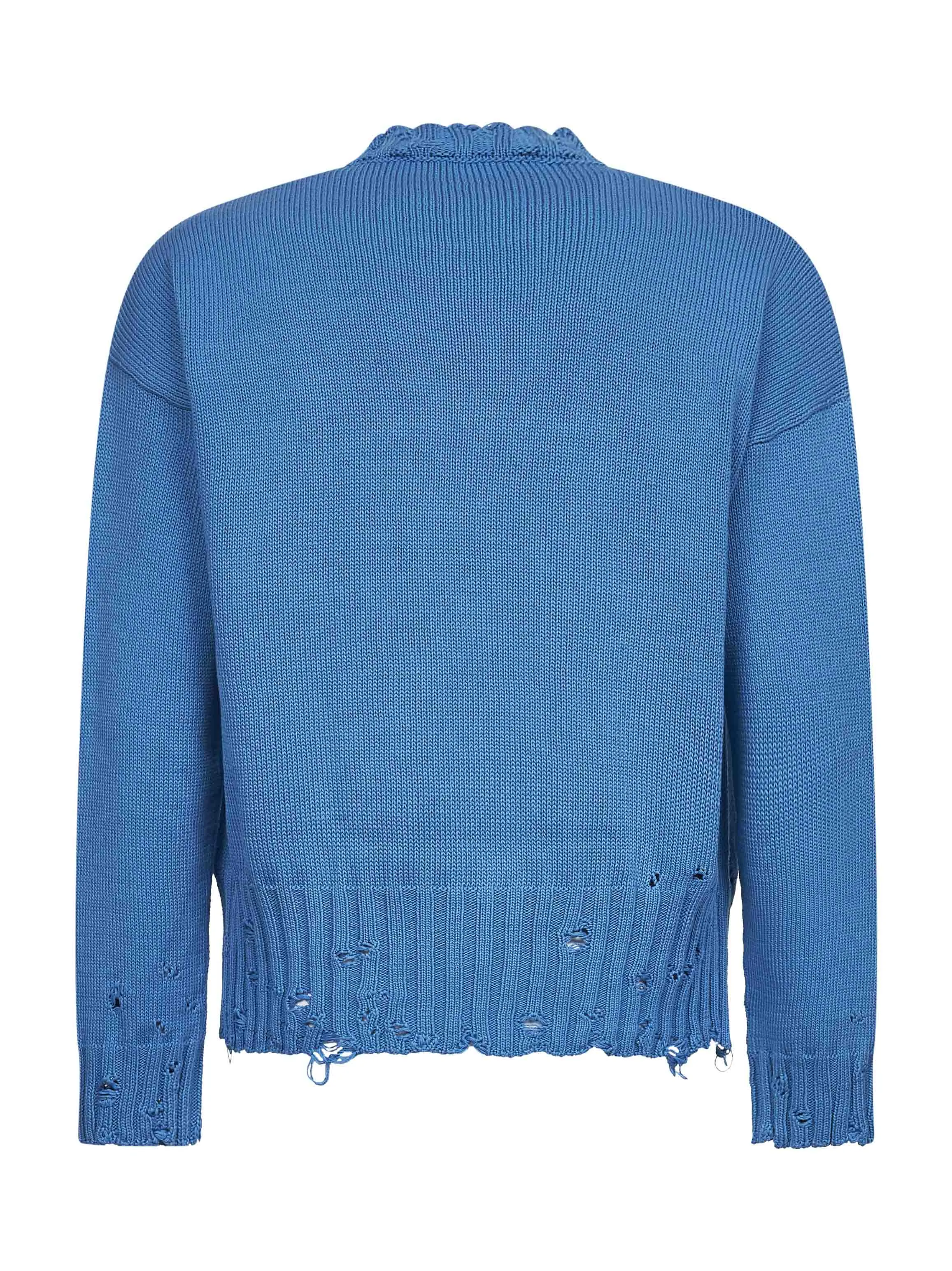 Light Blue Cotton Crewneck Sweater sold by Lord & Taylor product image thumbnail 2