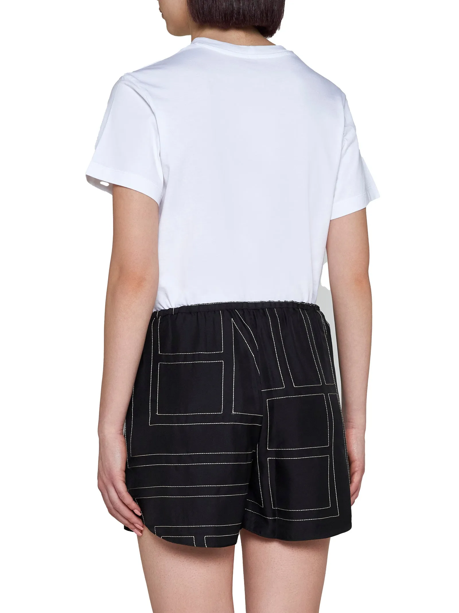 Monogram Silk Shorts sold by Lord & Taylor product image thumbnail 4