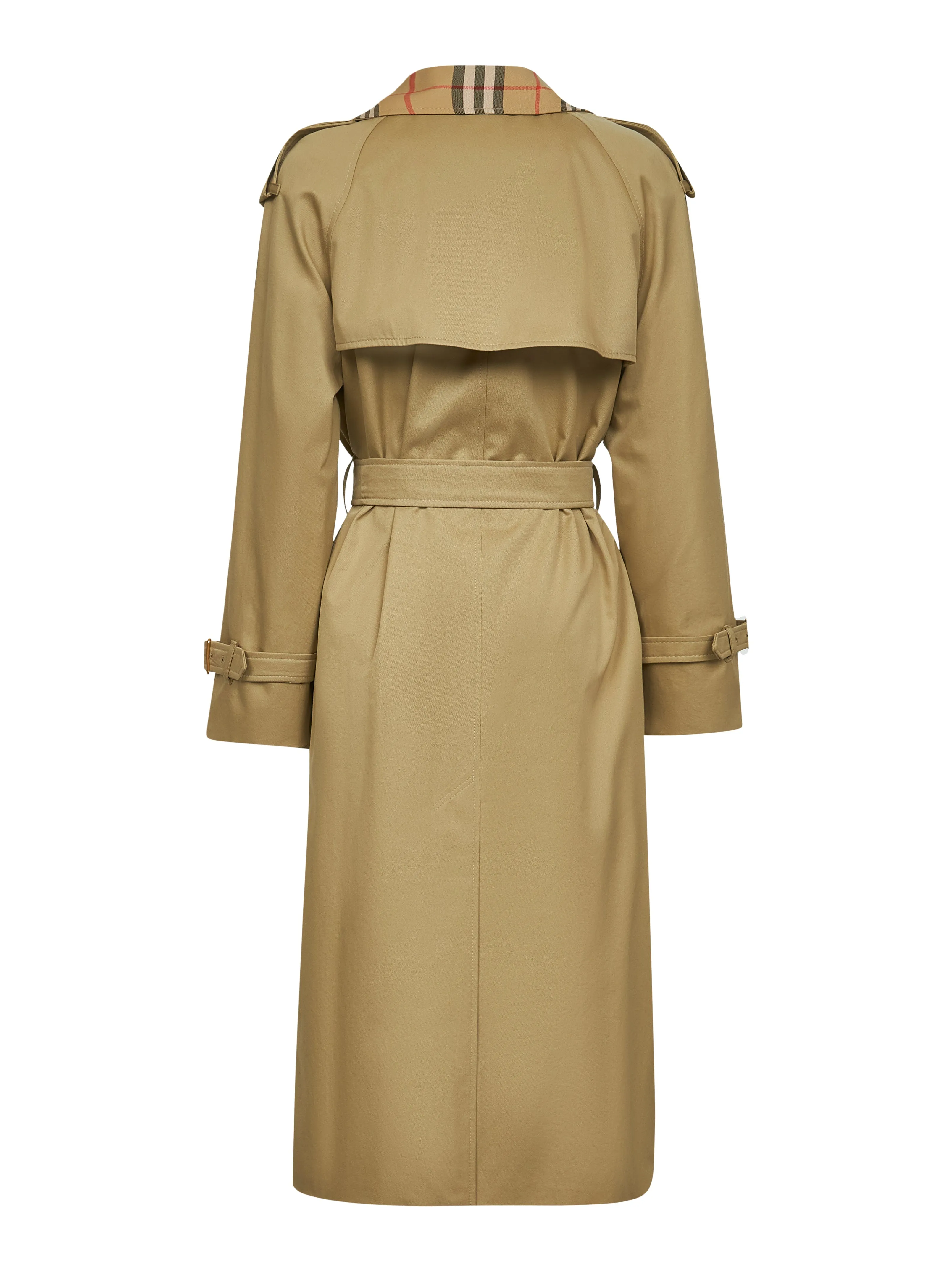 Beige Gabardine Castleford Long Trench Coat sold by Lord & Taylor product image thumbnail 4