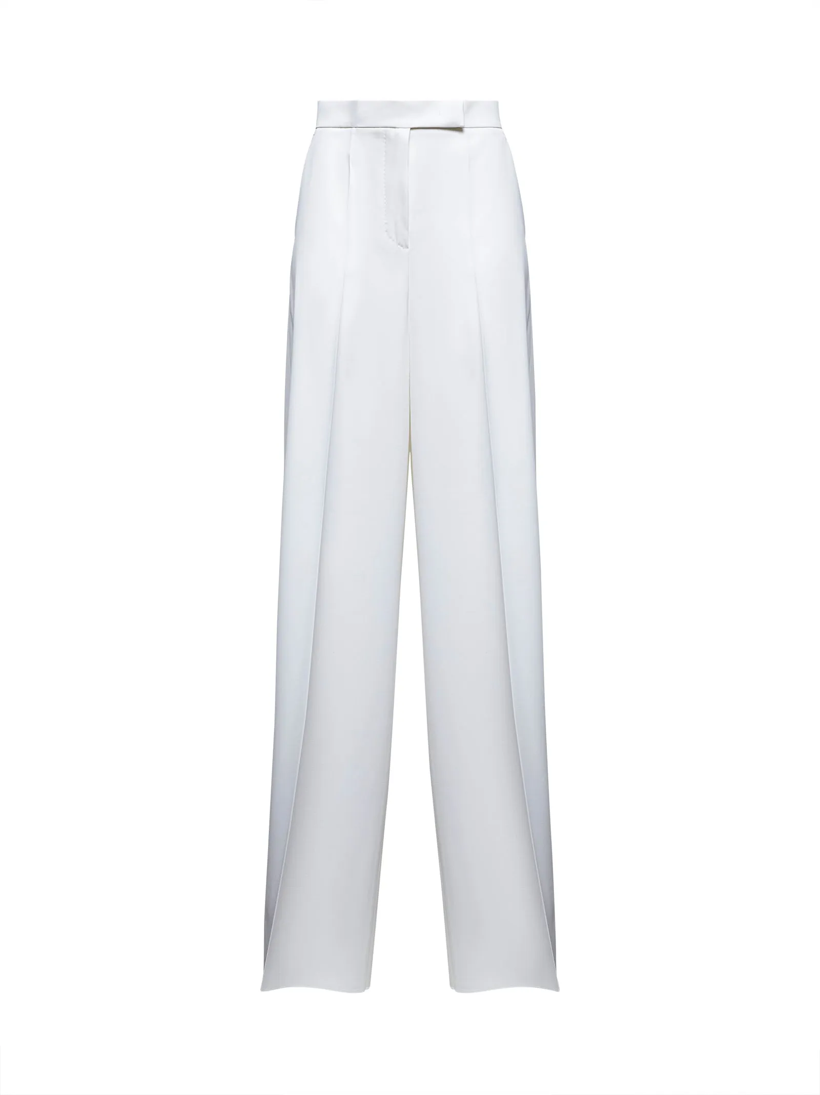 White Wool Gabardine NINFA Trousers sold by Lord & Taylor