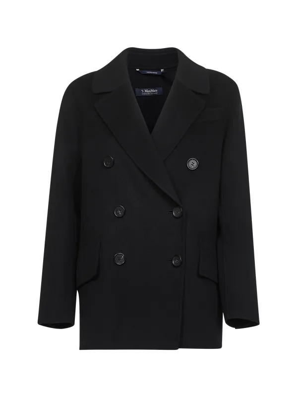Max Mara Black Double Broadcloth Lukas Jacket sold by Lord & Taylor