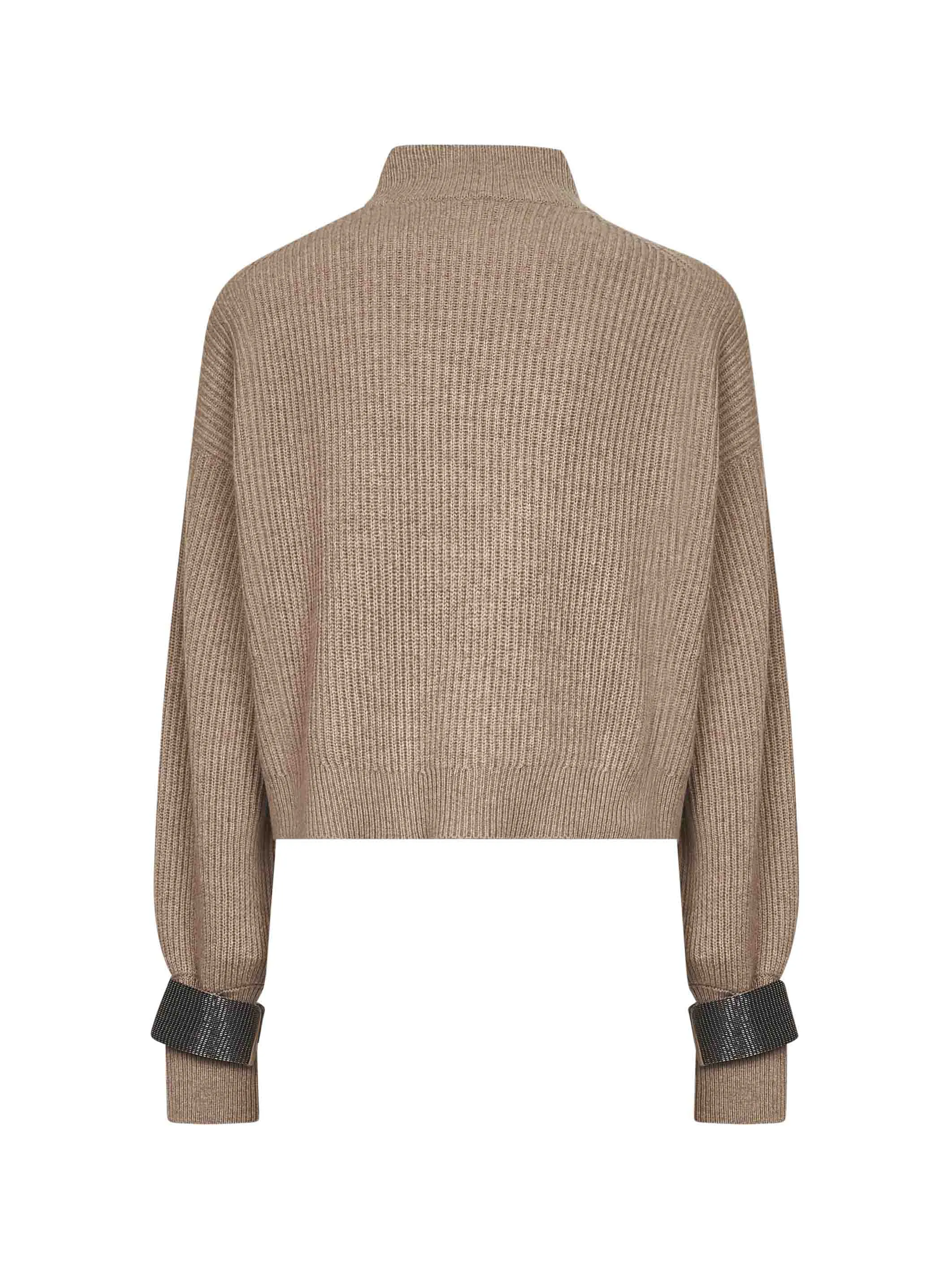 Brown Cashmere Cropped Sweater sold by Lord & Taylor product image thumbnail 2
