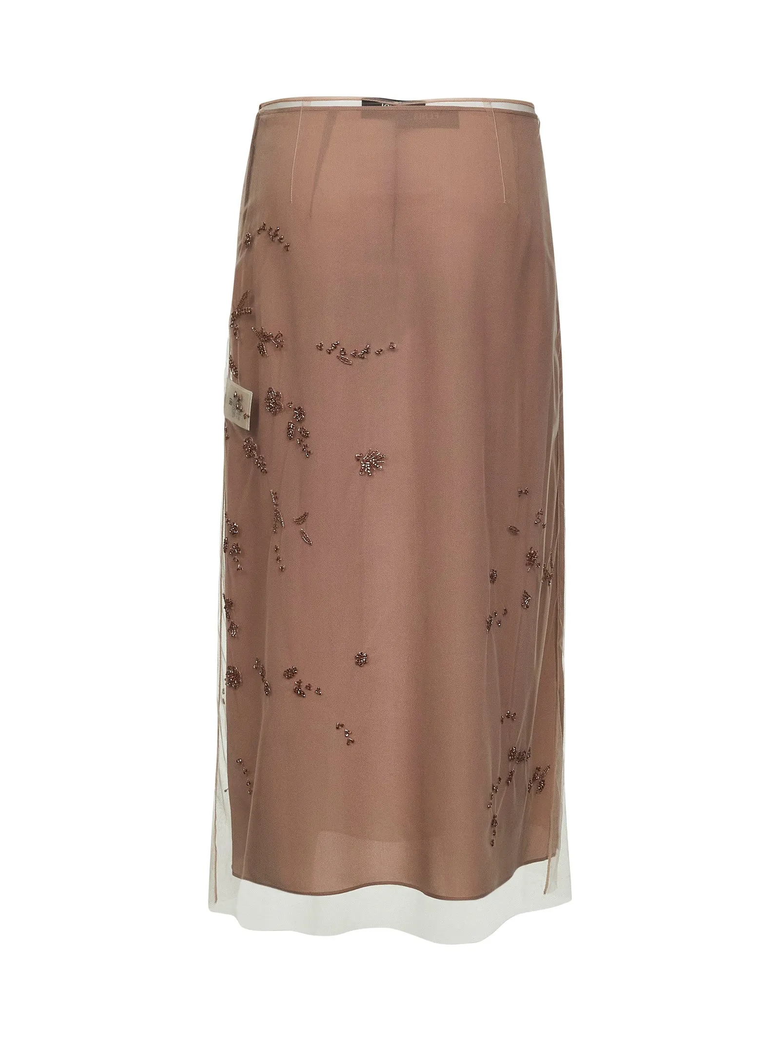 Pink Tulle Embroidered Longuette Skirt sold by Lord & Taylor product image thumbnail 2