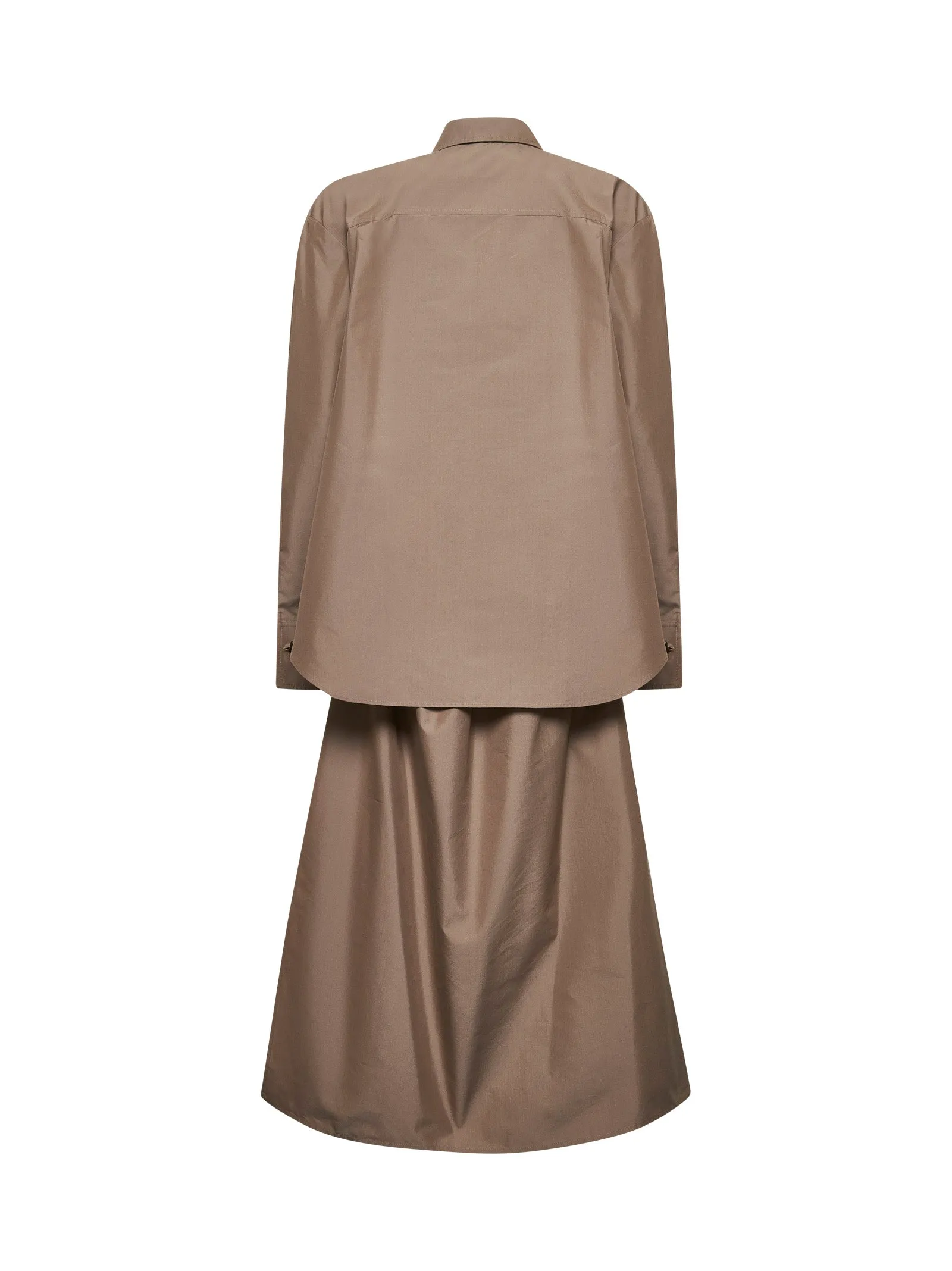 Brown Cotton and Silk Canvas Shirt Dress sold by Lord & Taylor product image thumbnail 2