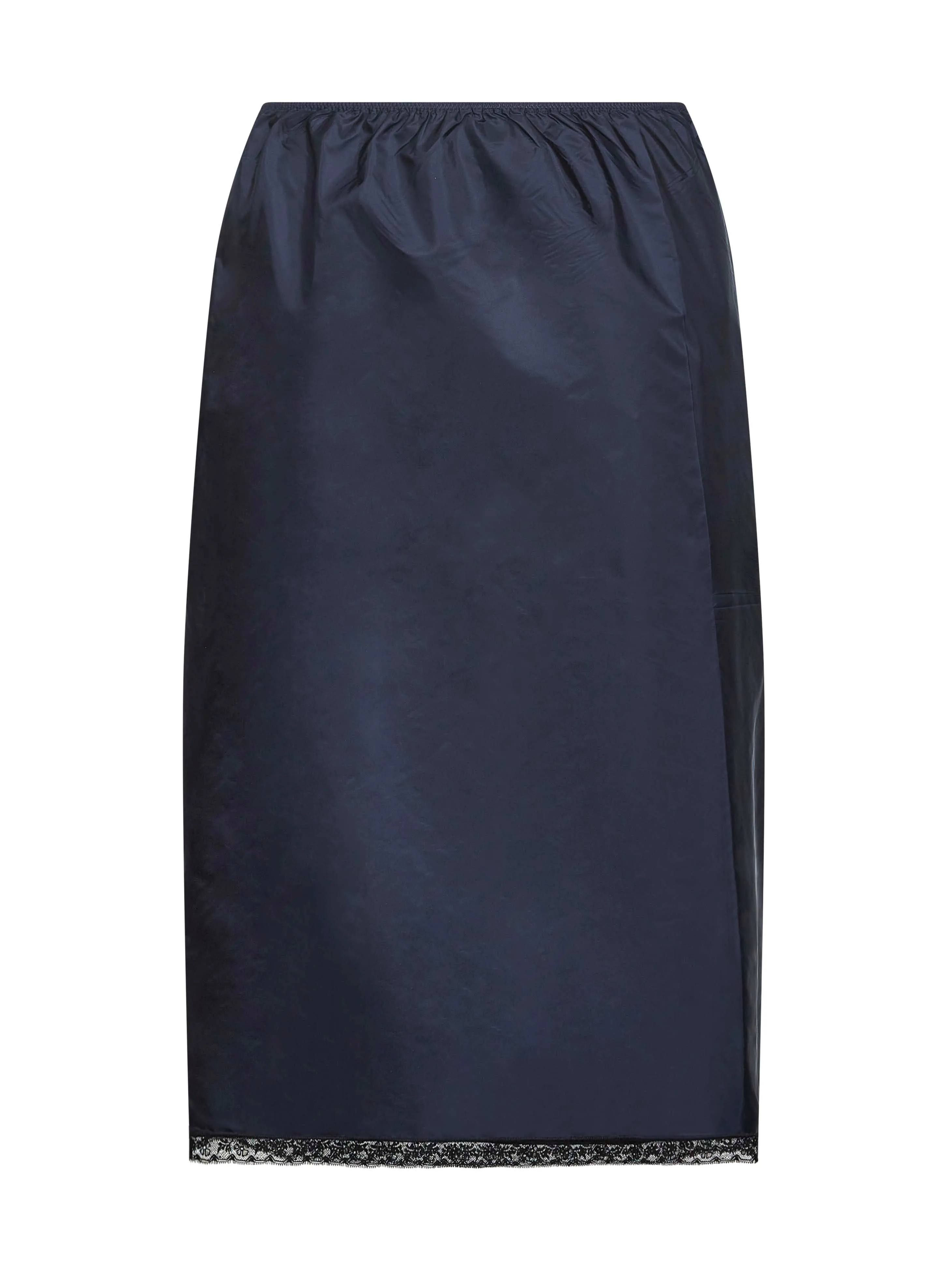 Blue Lightweight Re-Nylon Midi Skirt sold by Lord & Taylor