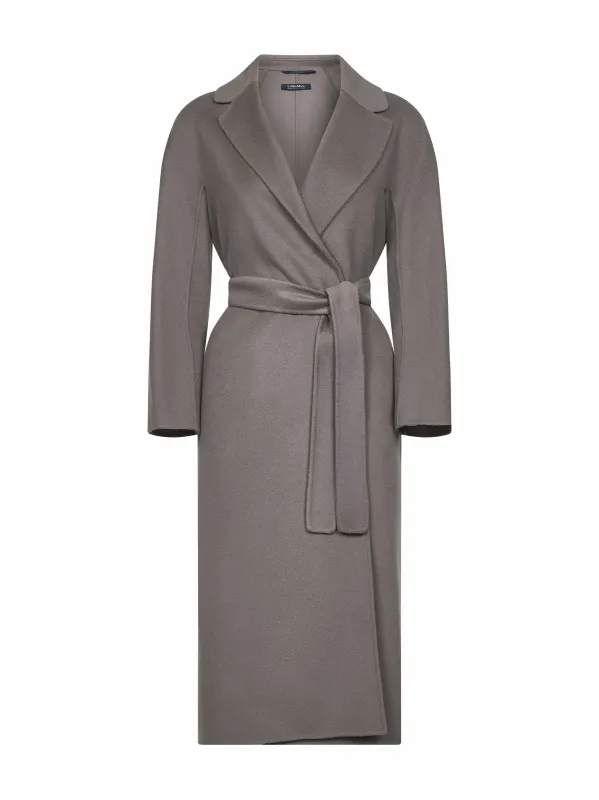 Grey Double Broadcloth Robe Coat made by MaxMara