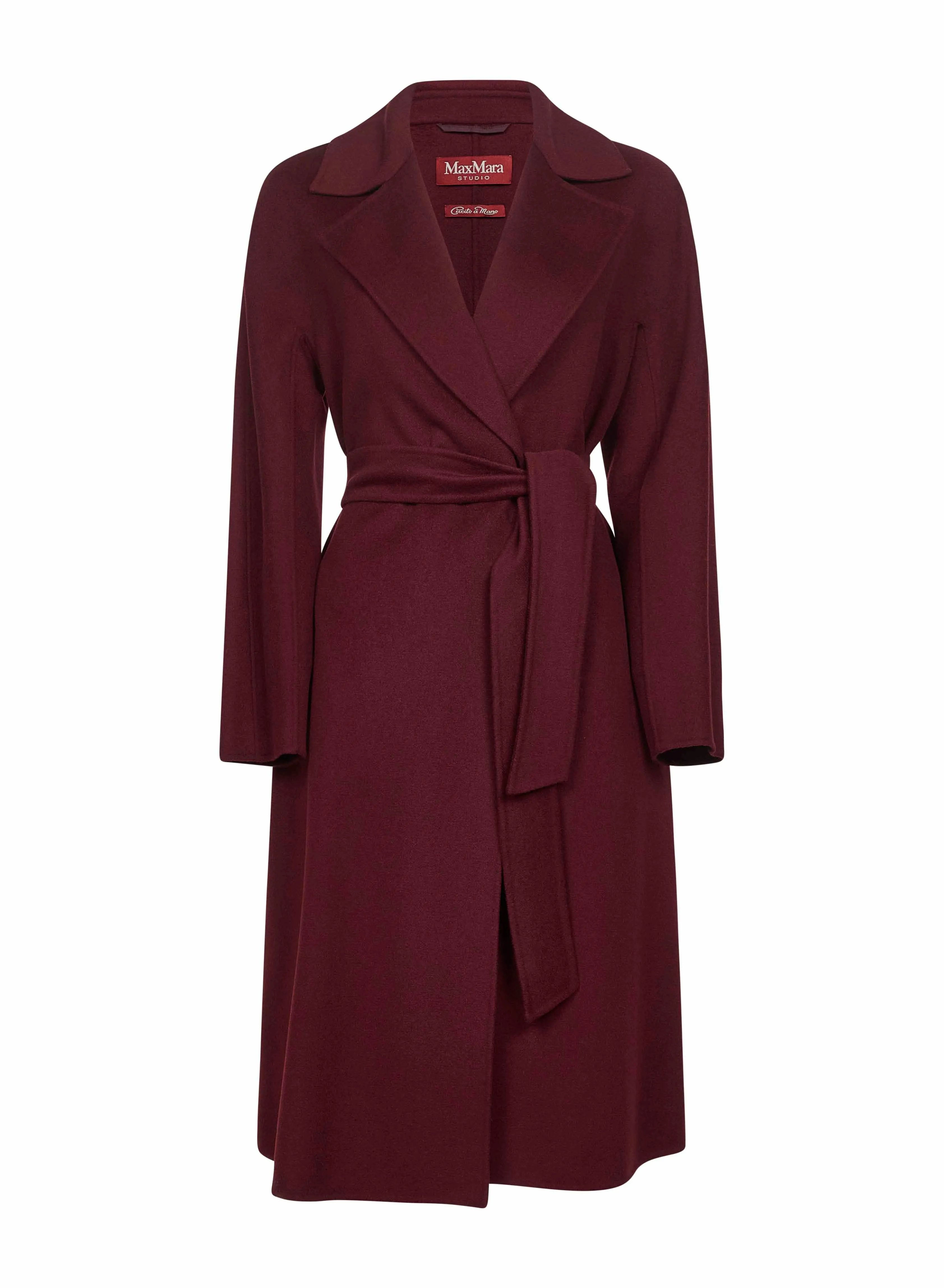 Burgundy Drap Double Cloth Robe Coat sold by Lord & Taylor