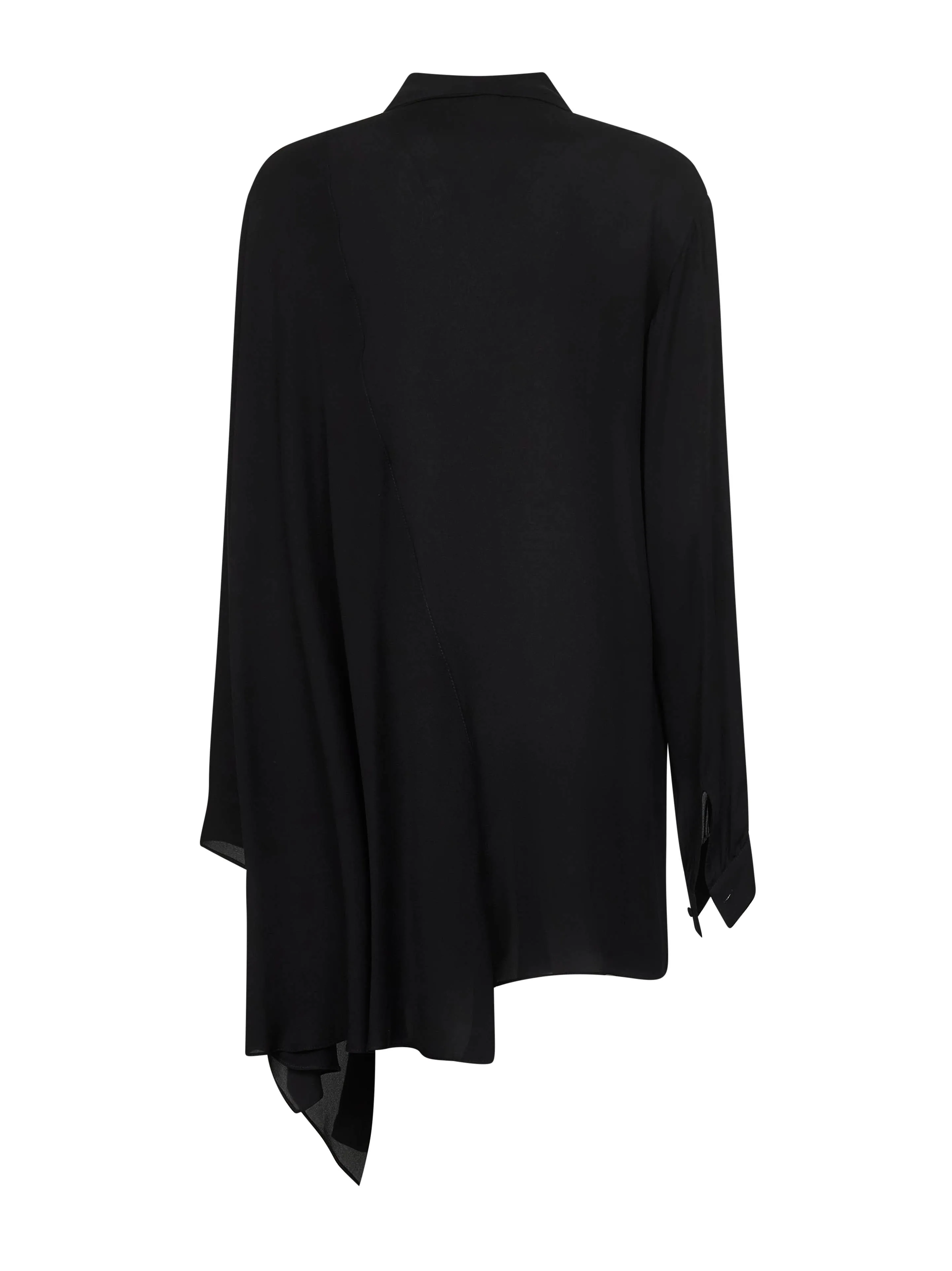Black Georgette Scarf Blouse sold by Lord & Taylor product image thumbnail 2