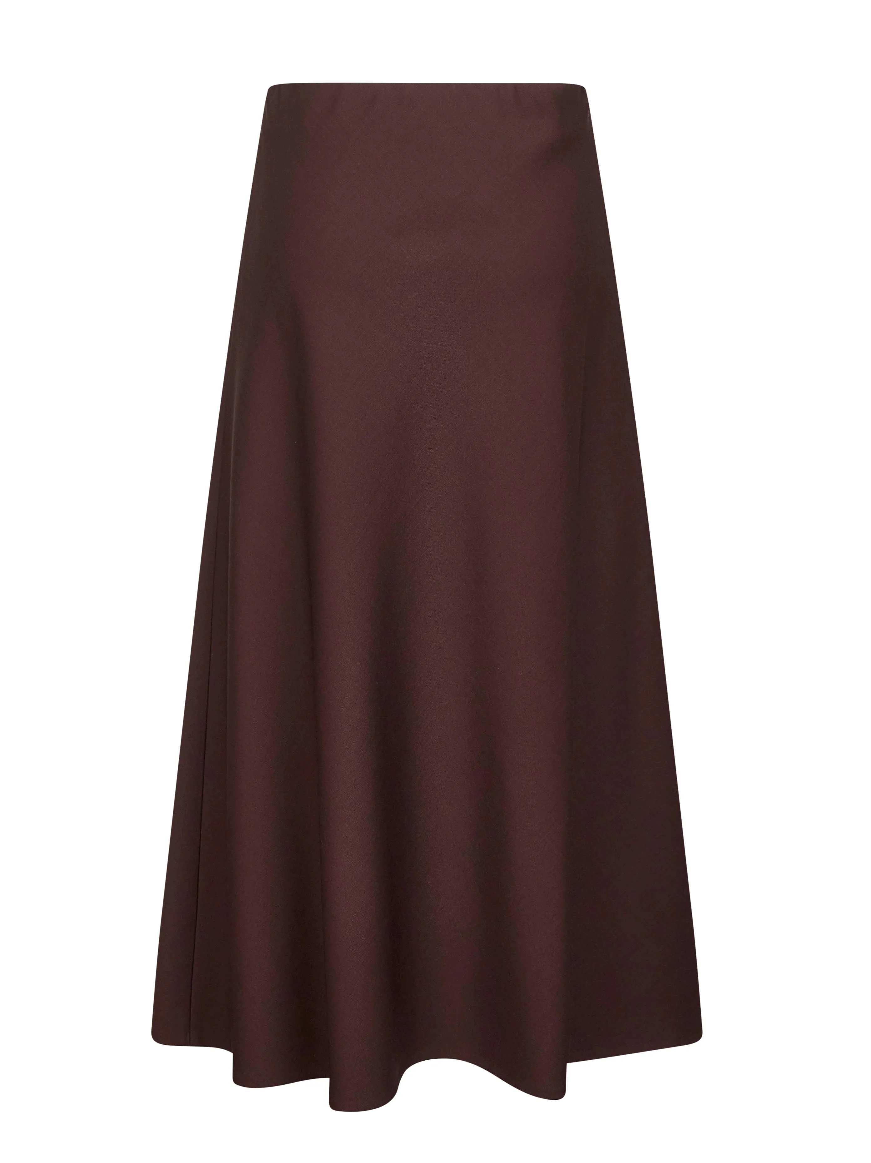 Burgundy Twill Flute Skirt sold by Lord & Taylor product image thumbnail 2