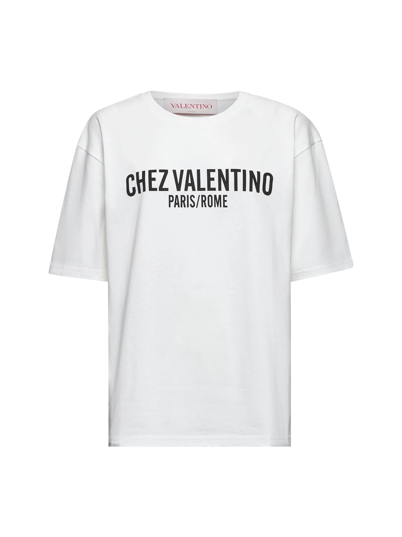 Ivory Chez Valentino Print T-Shirt sold by Lord & Taylor