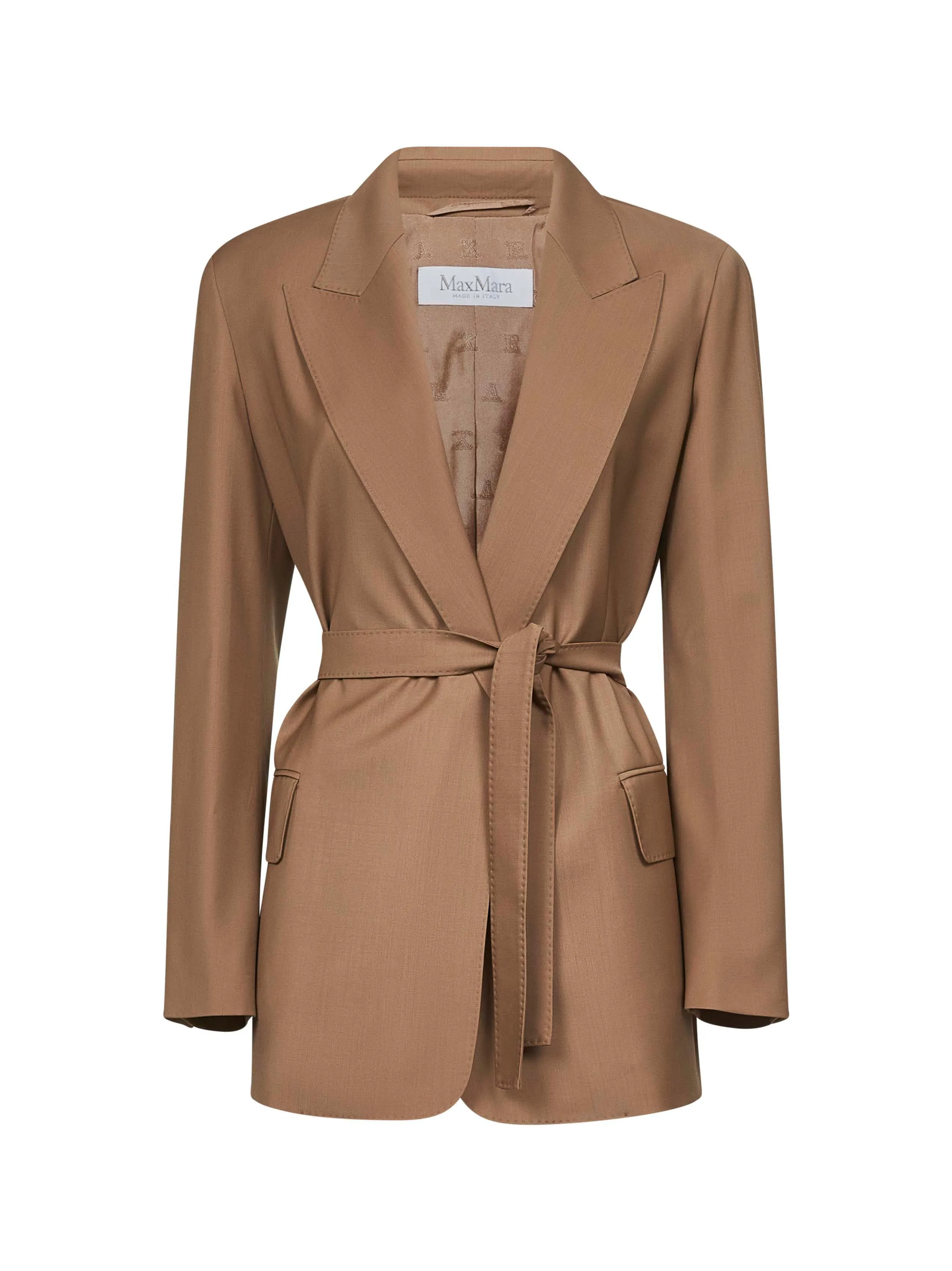 Brown Canvas Talento Belted Blazer sold by Lord & Taylor
