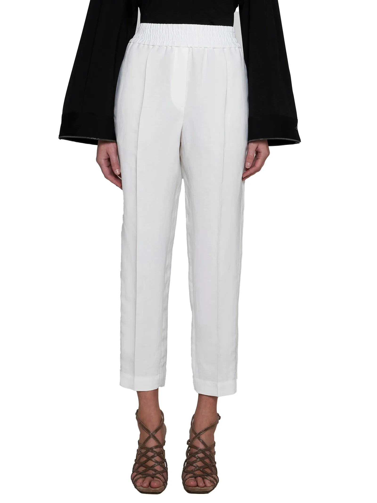 Brunello Cucinelli Viscose and Linen Trousers sold by Lord & Taylor product image thumbnail 3