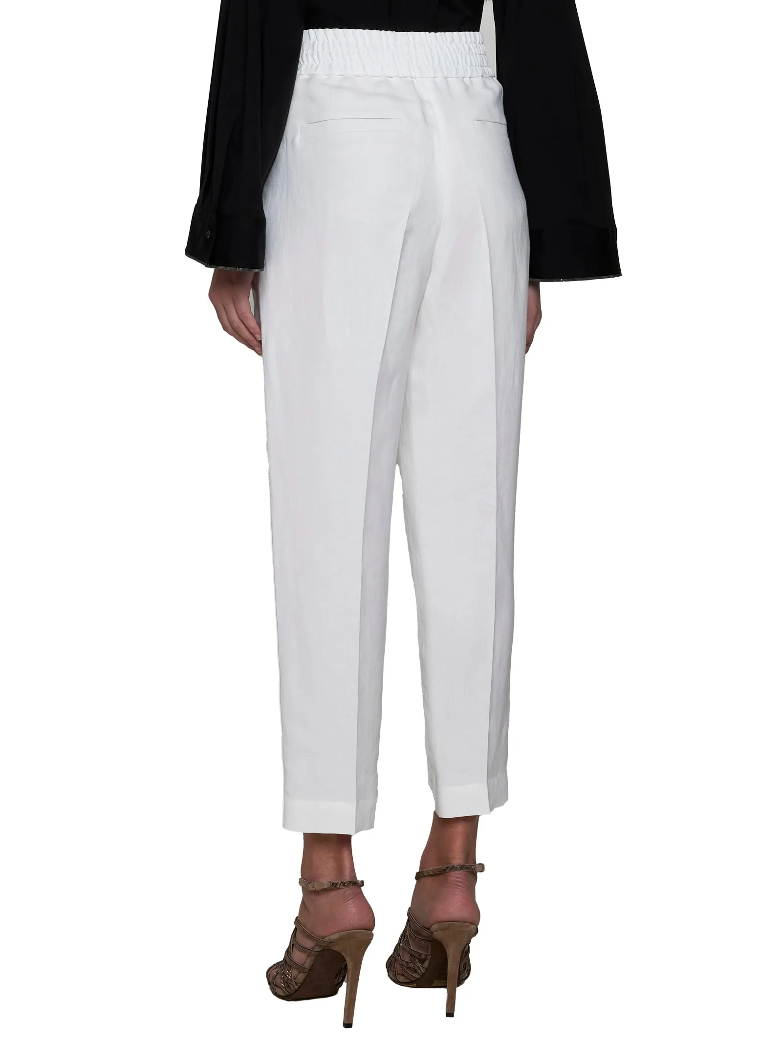 Brunello Cucinelli Viscose and Linen Trousers sold by Lord & Taylor product image thumbnail 4
