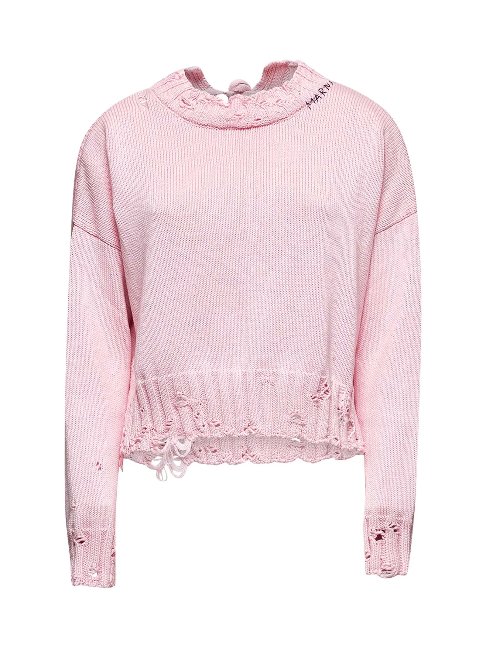Pink Cotton Crop Sweater sold by Lord & Taylor
