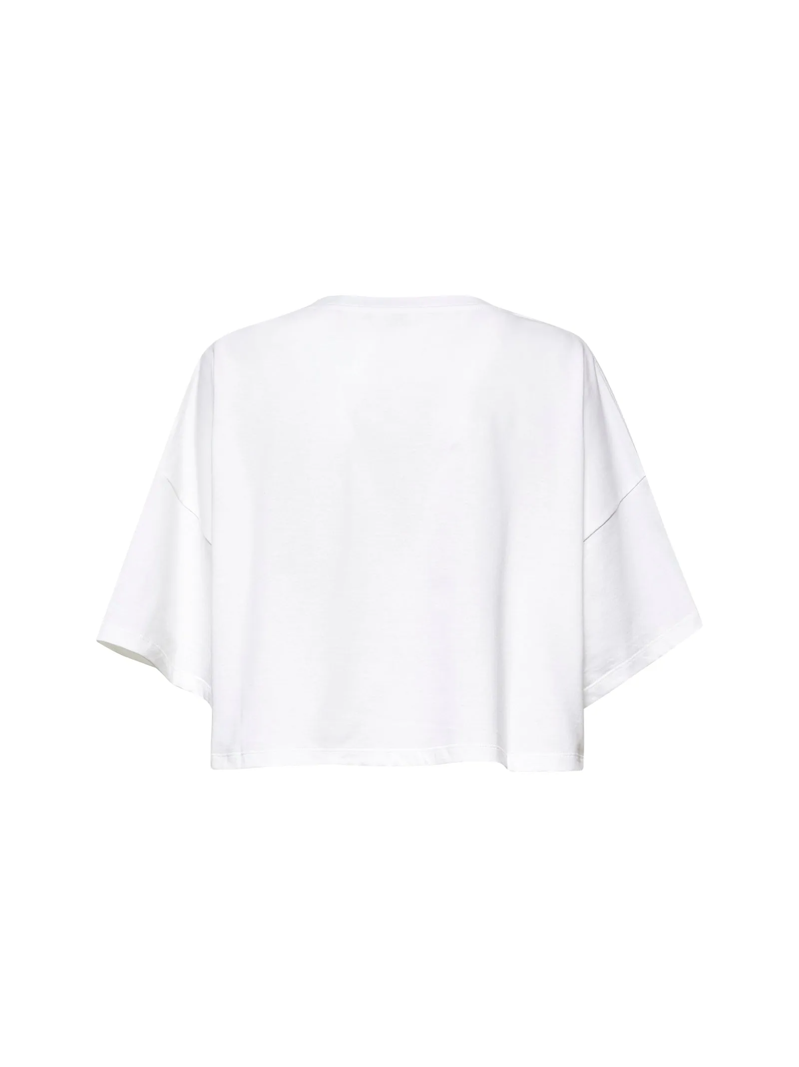 White Cropped Logo T-Shirt sold by Lord & Taylor product image thumbnail 2