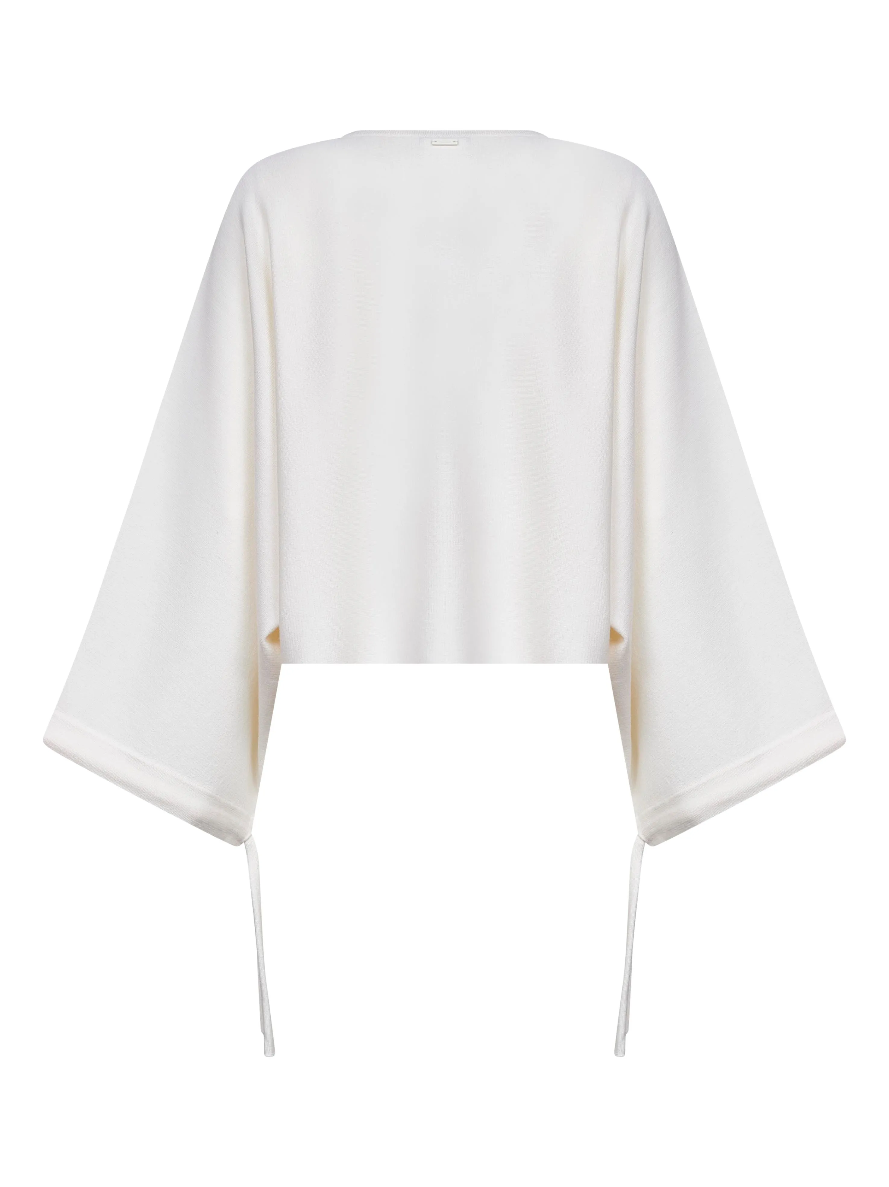 White Wool Knit Cropped Sweater sold by Lord & Taylor product image thumbnail 2