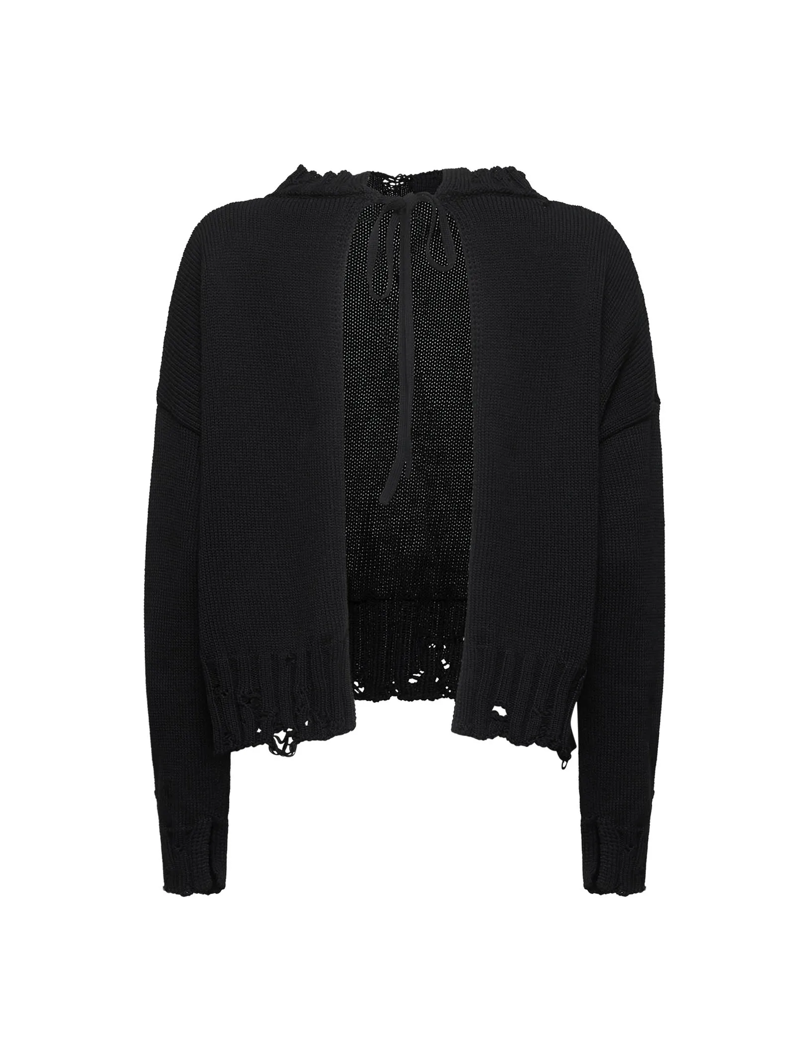 Black Cotton Crop Sweater sold by Lord & Taylor product image thumbnail 2
