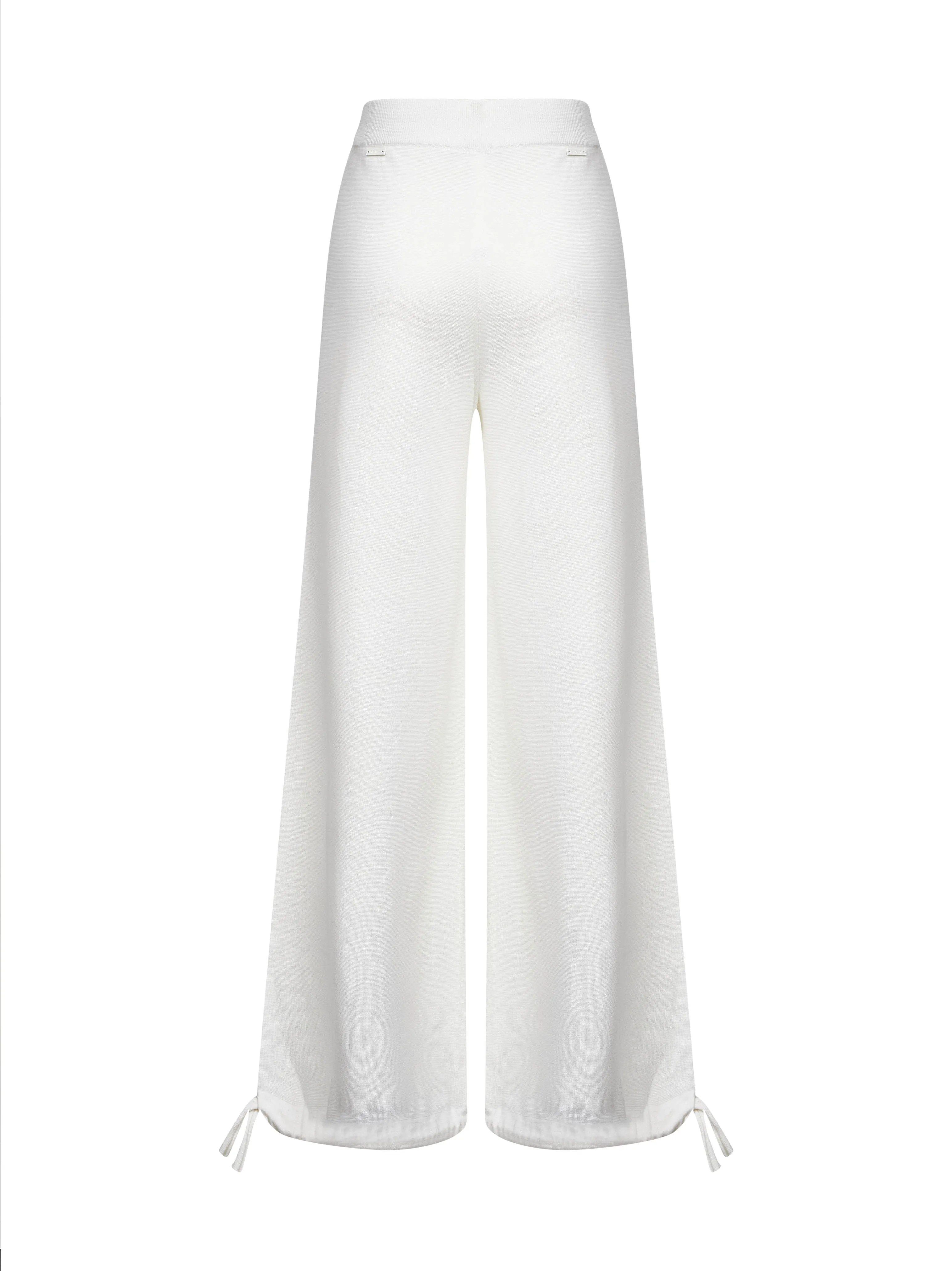 White Wool Knit Trousers sold by Lord & Taylor product image thumbnail 2