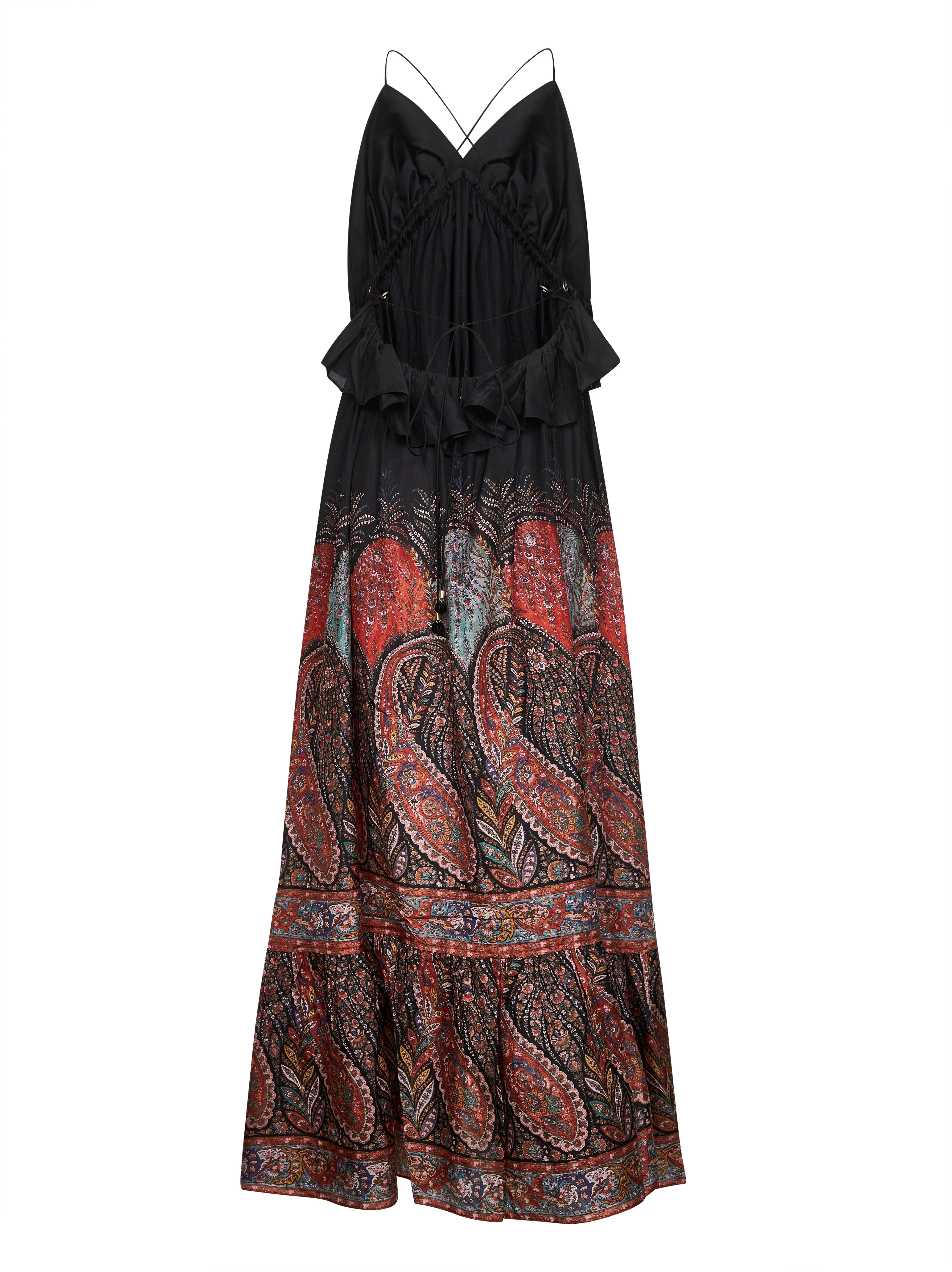 Black Paisley Silk Rhiannon Maxi Dress sold by Lord & Taylor product image thumbnail 2