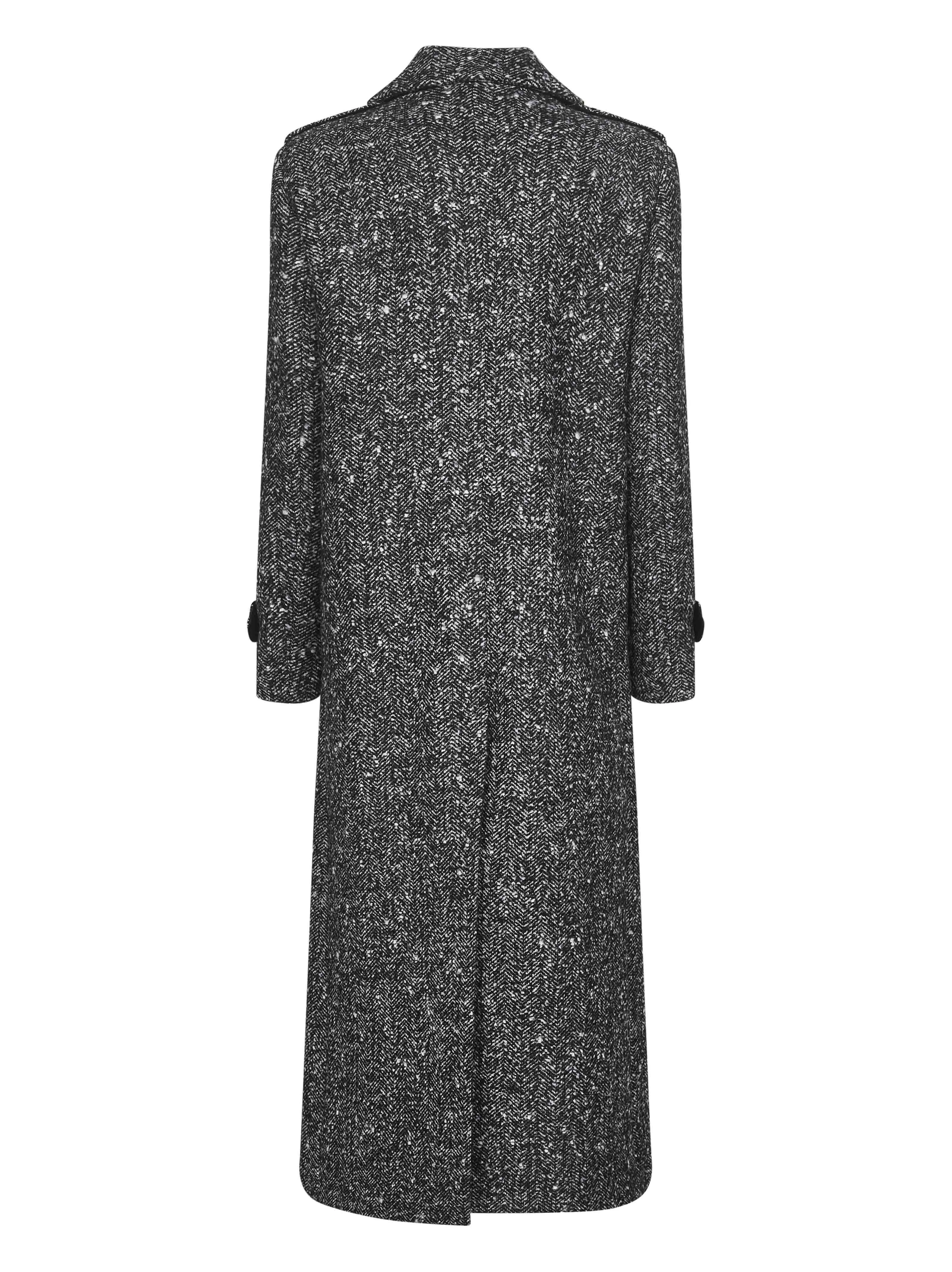 Onyx Chevron Colle Double-Breasted Coat sold by Lord & Taylor product image thumbnail 2