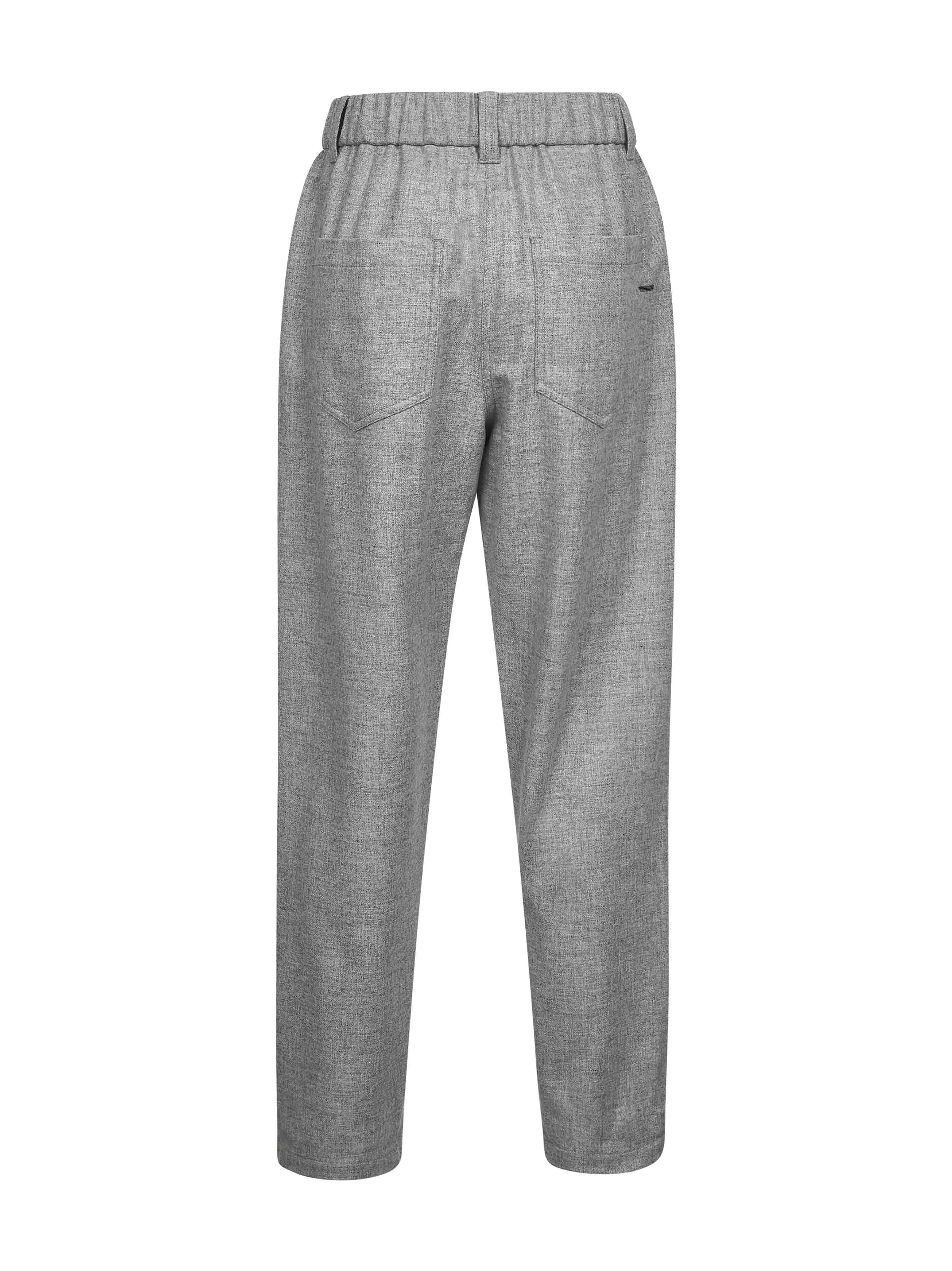 Grey Wool and Cashmere Baggy Trousers sold by Lord & Taylor product image thumbnail 2