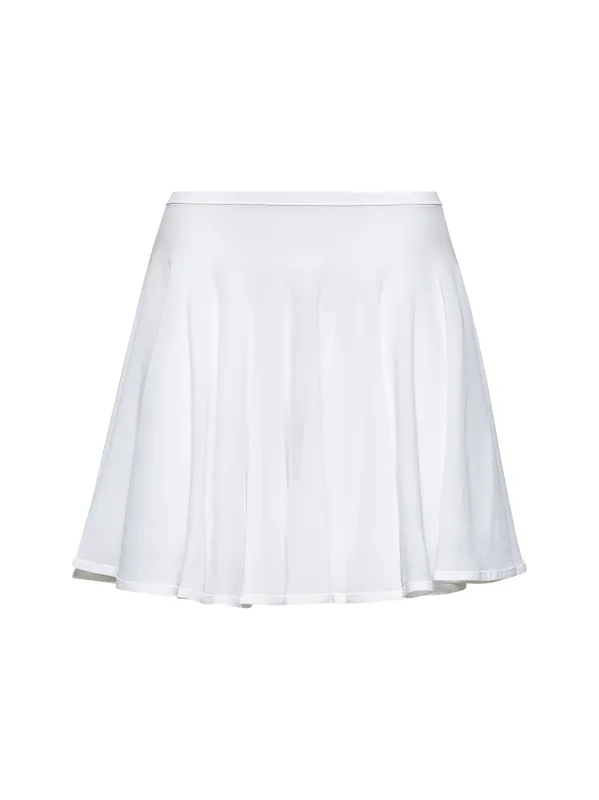 White Fine Knit Skater Mini Skirt sold by Lord & Taylor