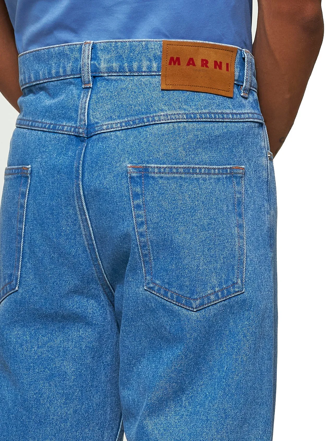 Blue Organic Denim Wide Leg Jeans sold by Lord & Taylor product image thumbnail 5