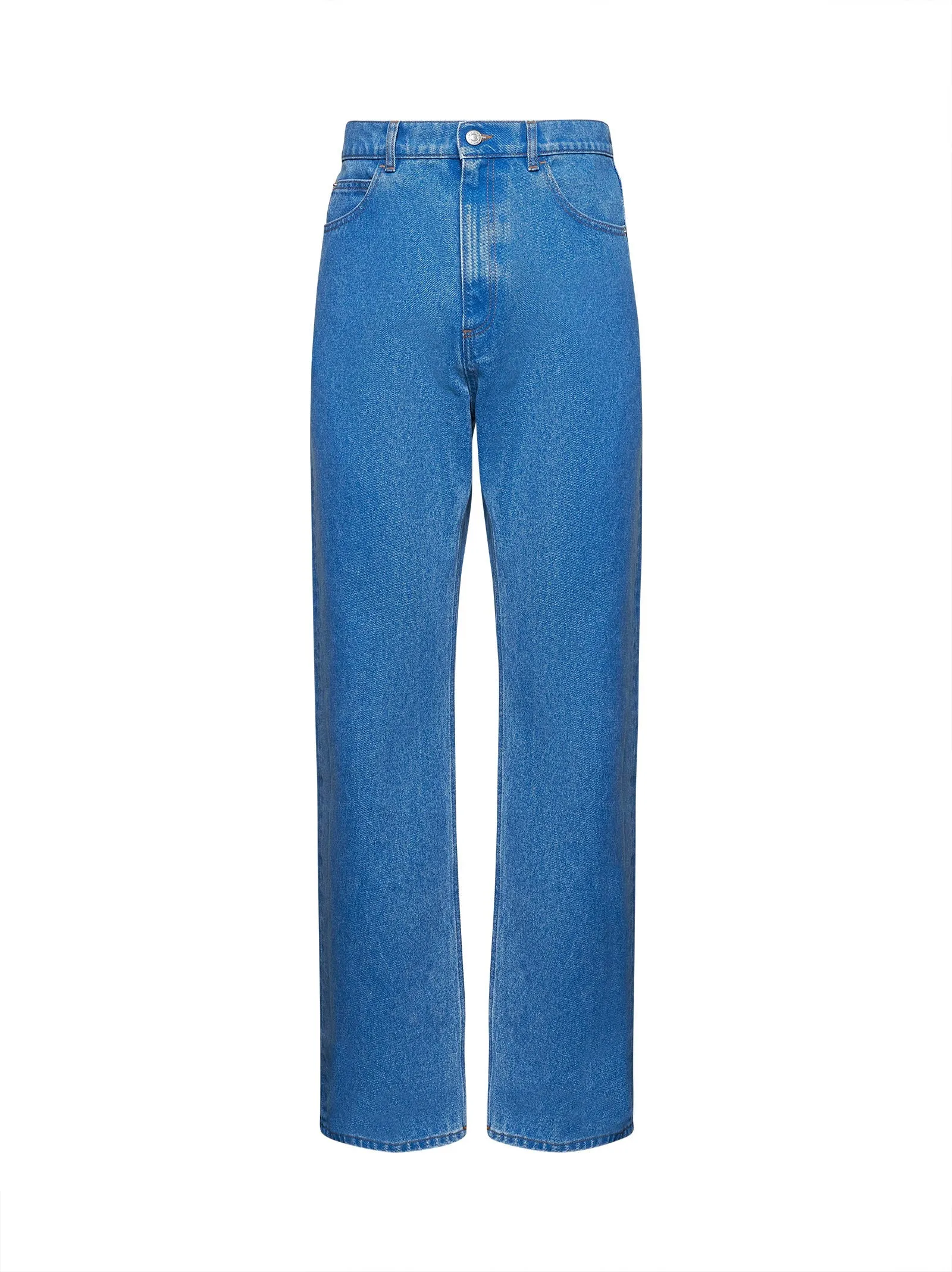 Blue Organic Denim Wide Leg Jeans sold by Lord & Taylor