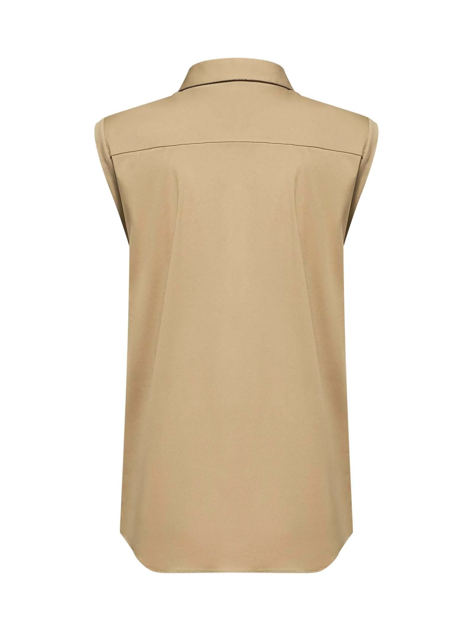 Green Shiny Trim Poplin Shirt sold by Lord & Taylor product image thumbnail 2