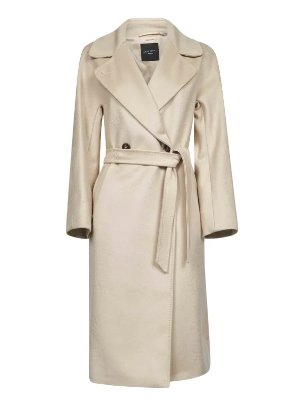 Ivory Wool Drap RESINA Double-Breasted Coat sold by Lord & Taylor