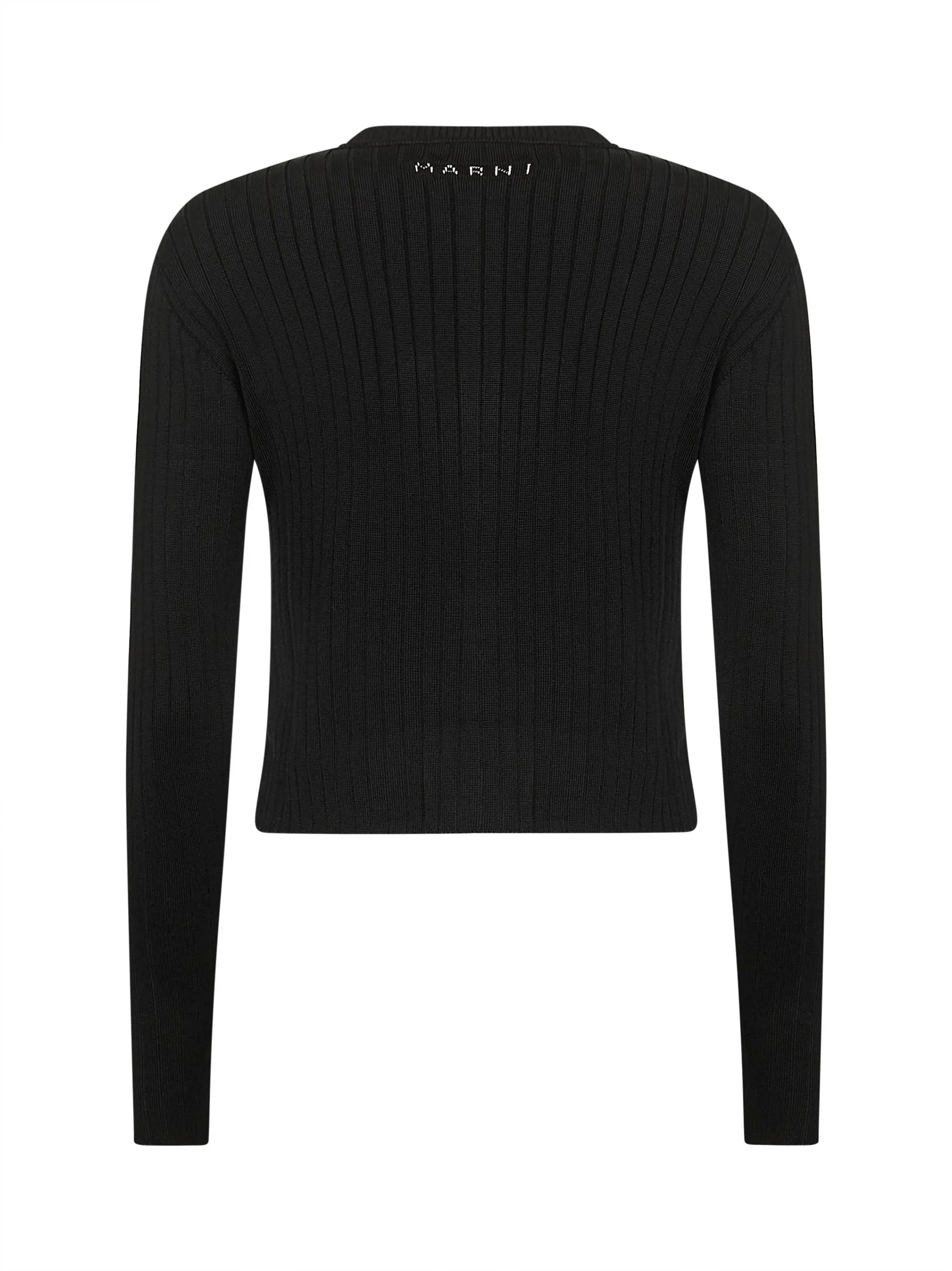 Black Viscose Blend Half-and-Half Cardigan sold by Lord & Taylor product image thumbnail 2