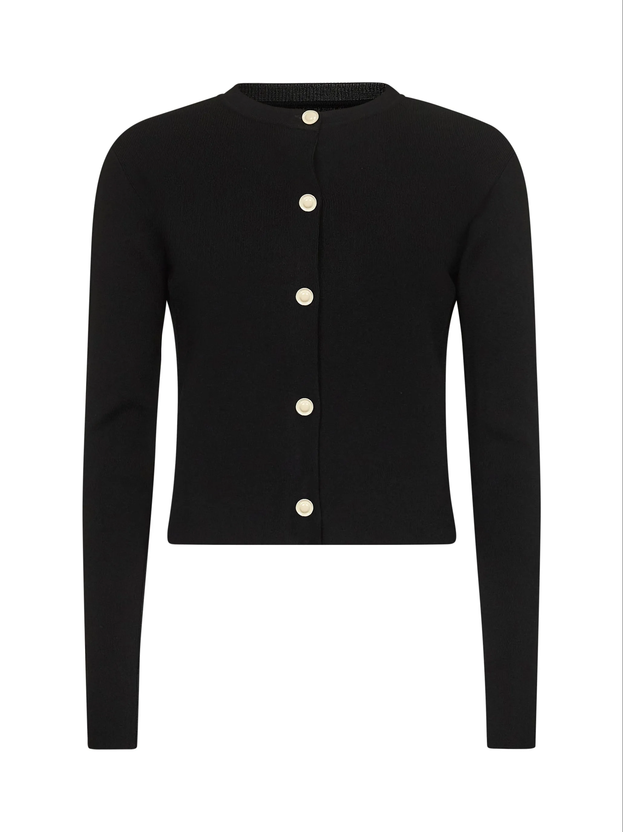 Black Viscose Blend Half-and-Half Cardigan sold by Lord & Taylor