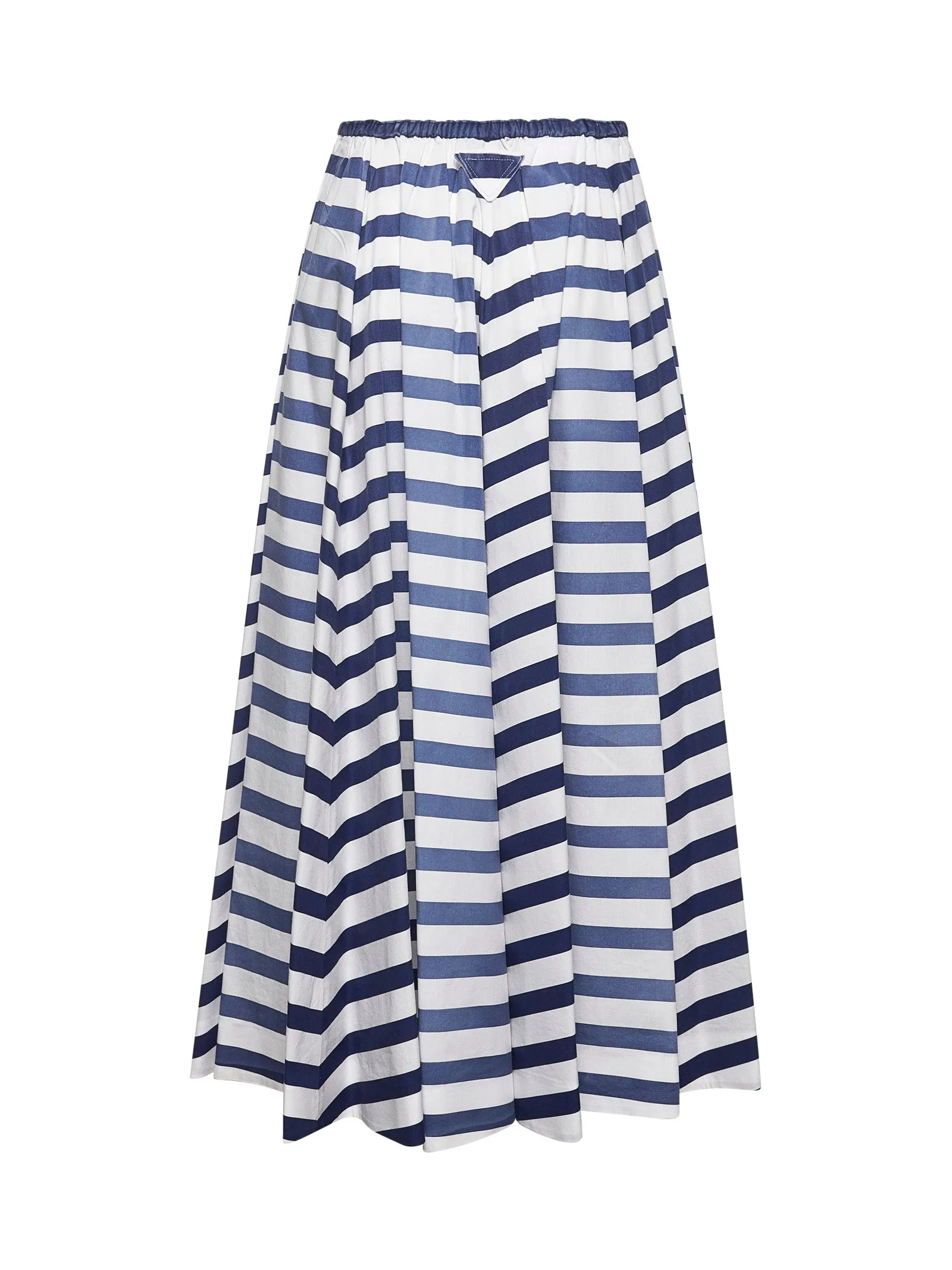 Blue Striped Poplin Midi Skirt sold by Lord & Taylor product image thumbnail 2