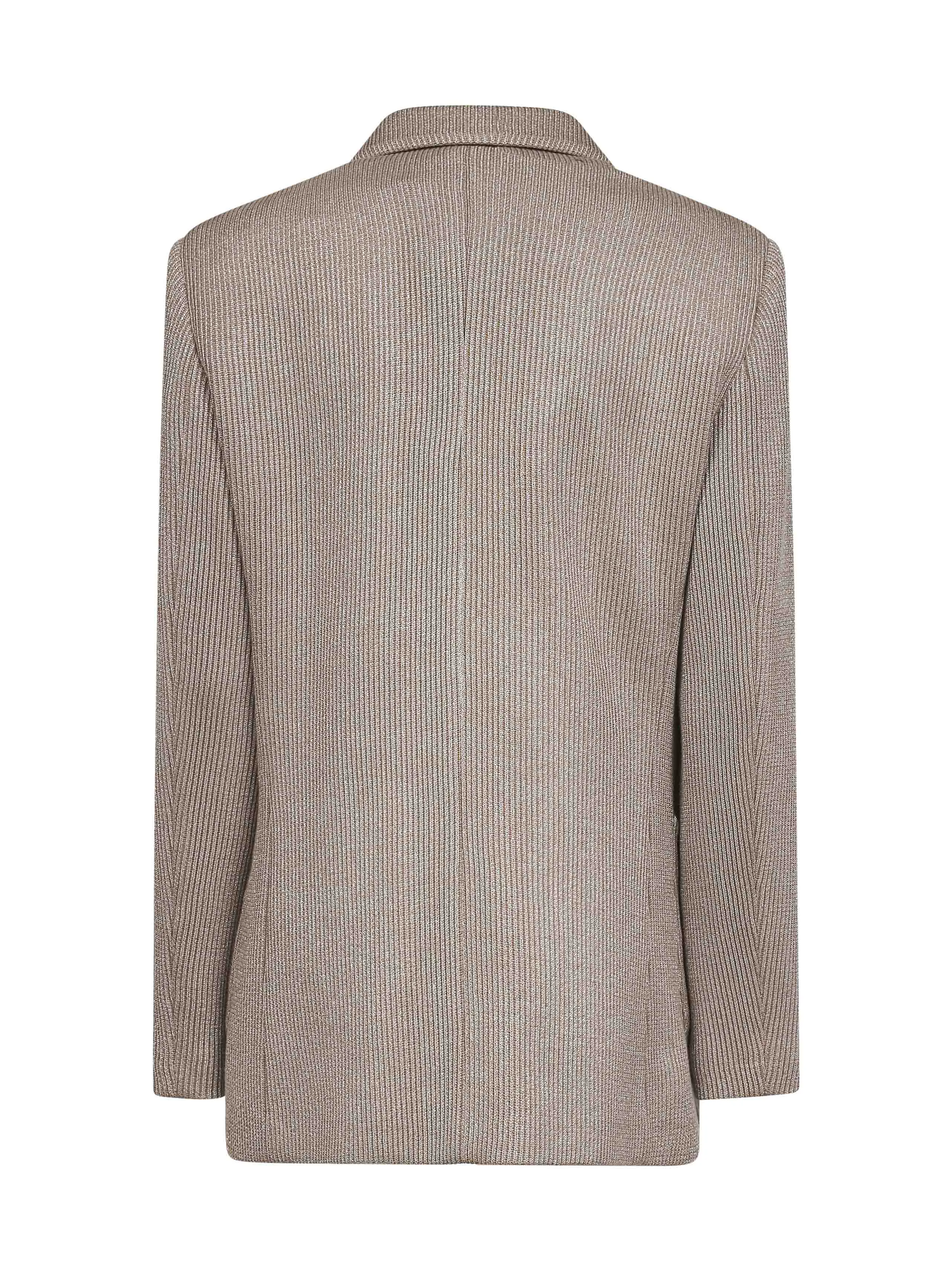 Beige Sparkling Knit Blazer sold by Lord & Taylor product image thumbnail 2