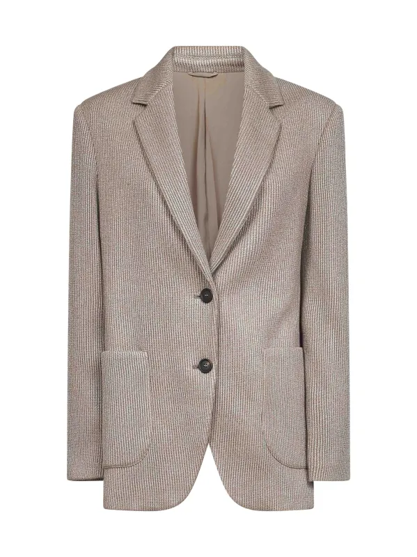 Beige Sparkling Knit Blazer sold by Lord & Taylor