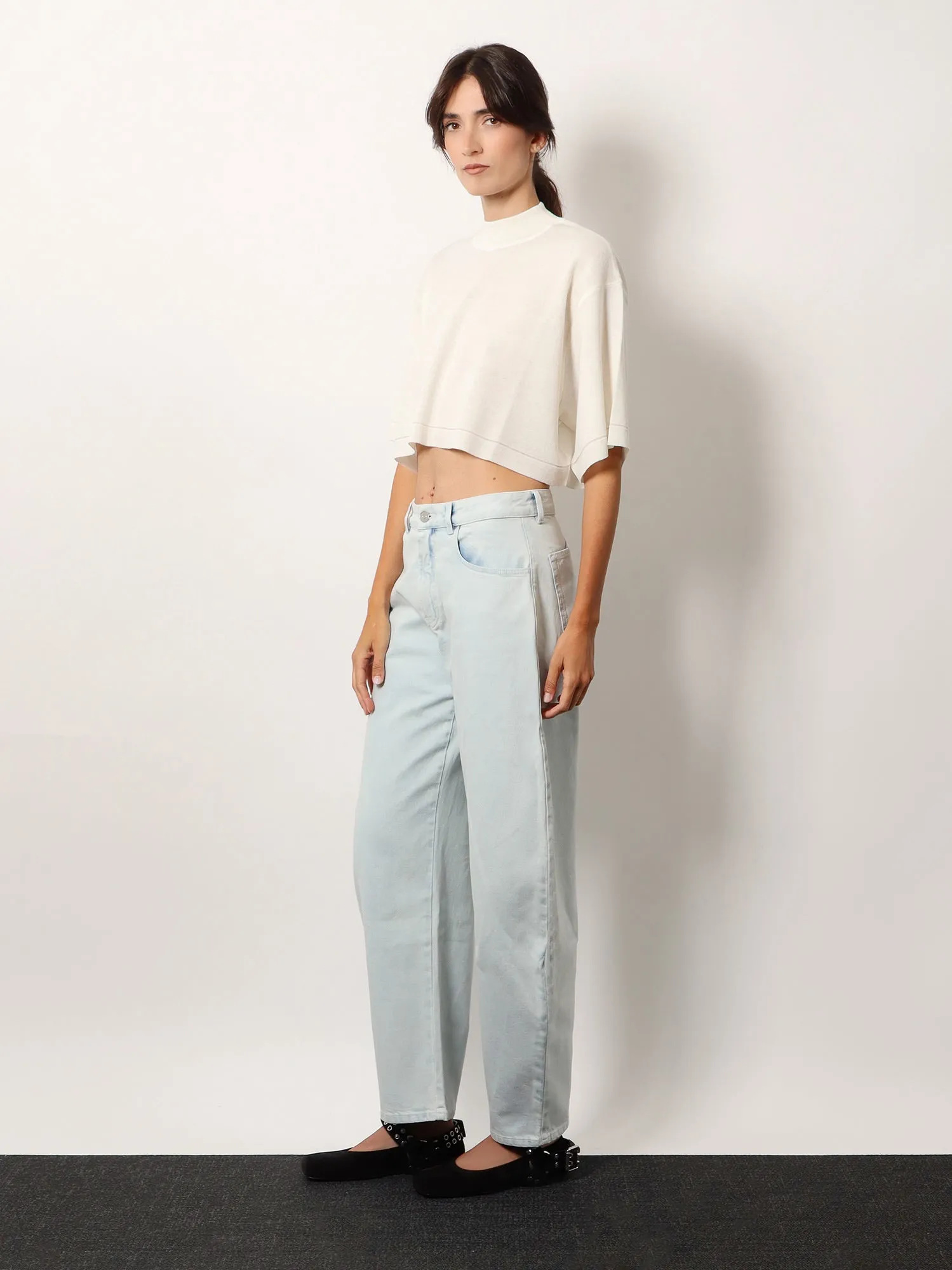 Cropped Cotton Blend Top sold by Lord & Taylor product image thumbnail 2