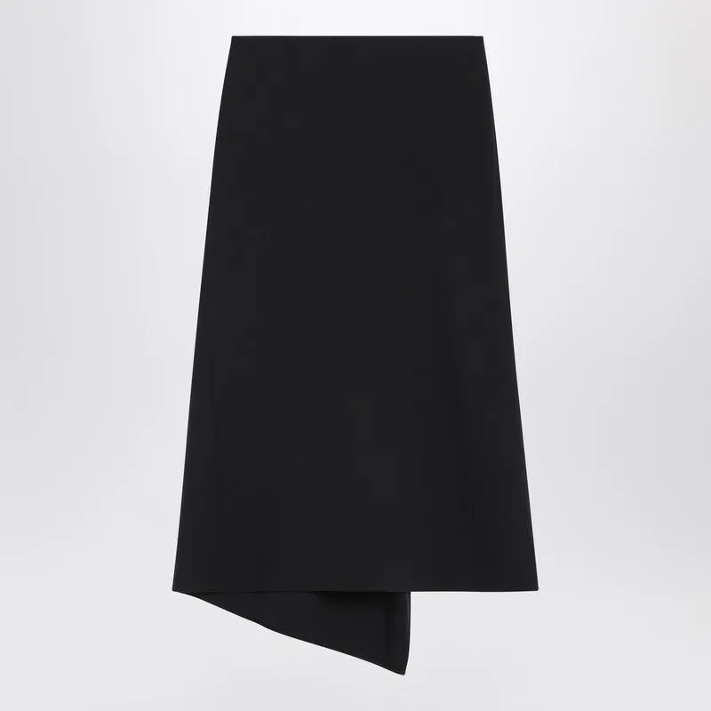 Navy blue skirt in wool blend sold by Lord & Taylor